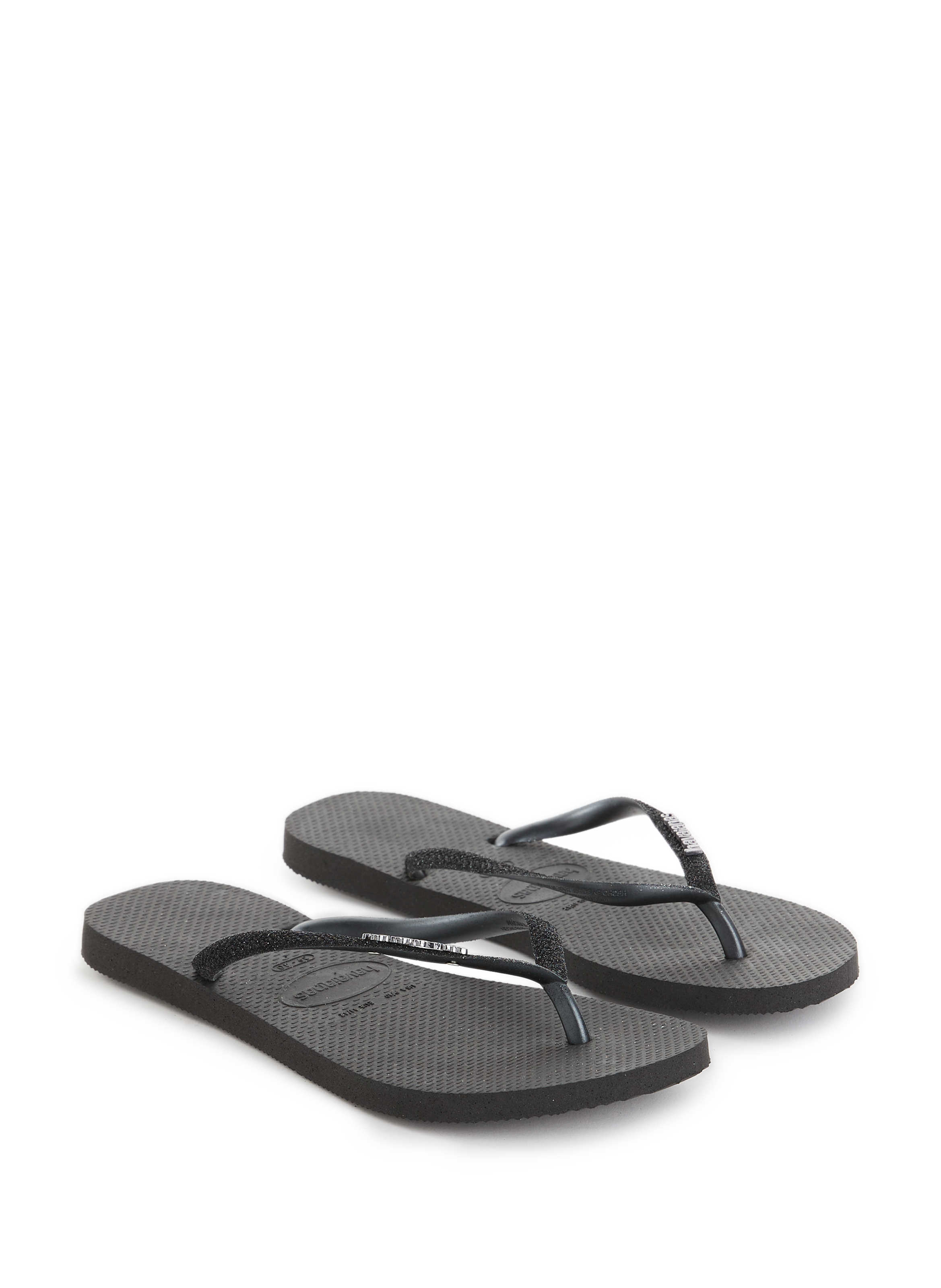 Slim Glitter II flip flops HAVAIANAS Black