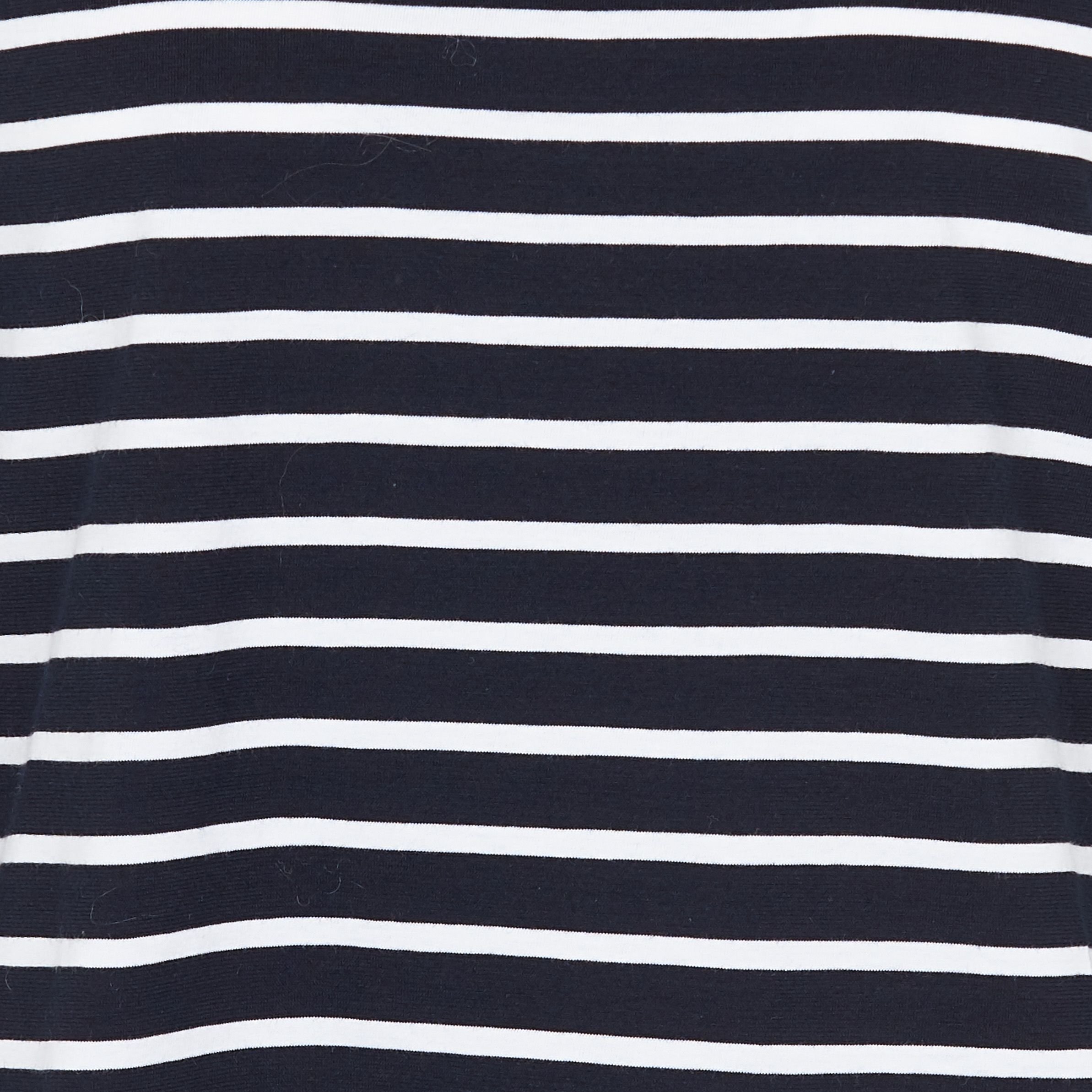 Tee-shirt droit col rond en coton Bleu