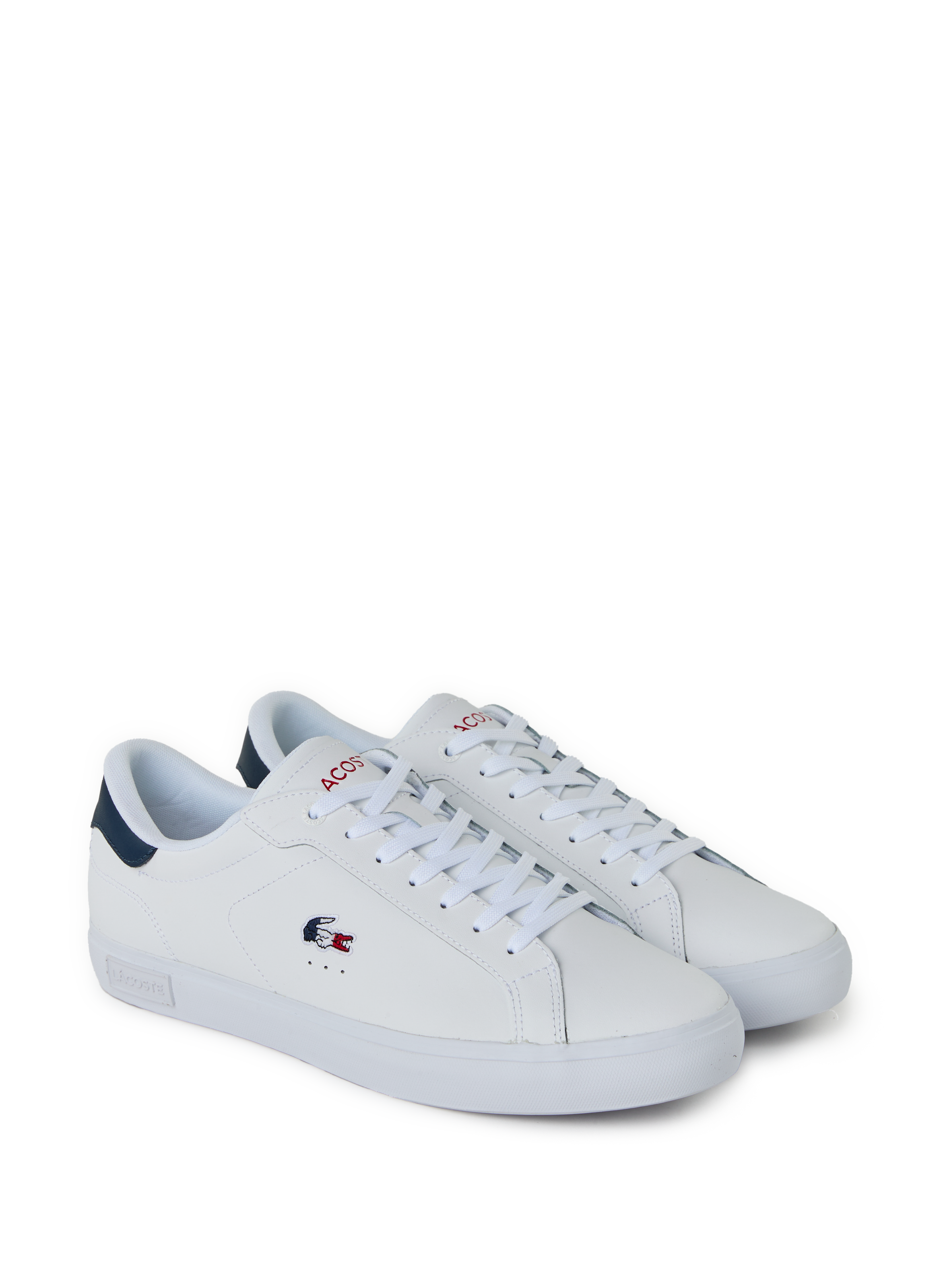 Leather low-top sneakers LACOSTE White