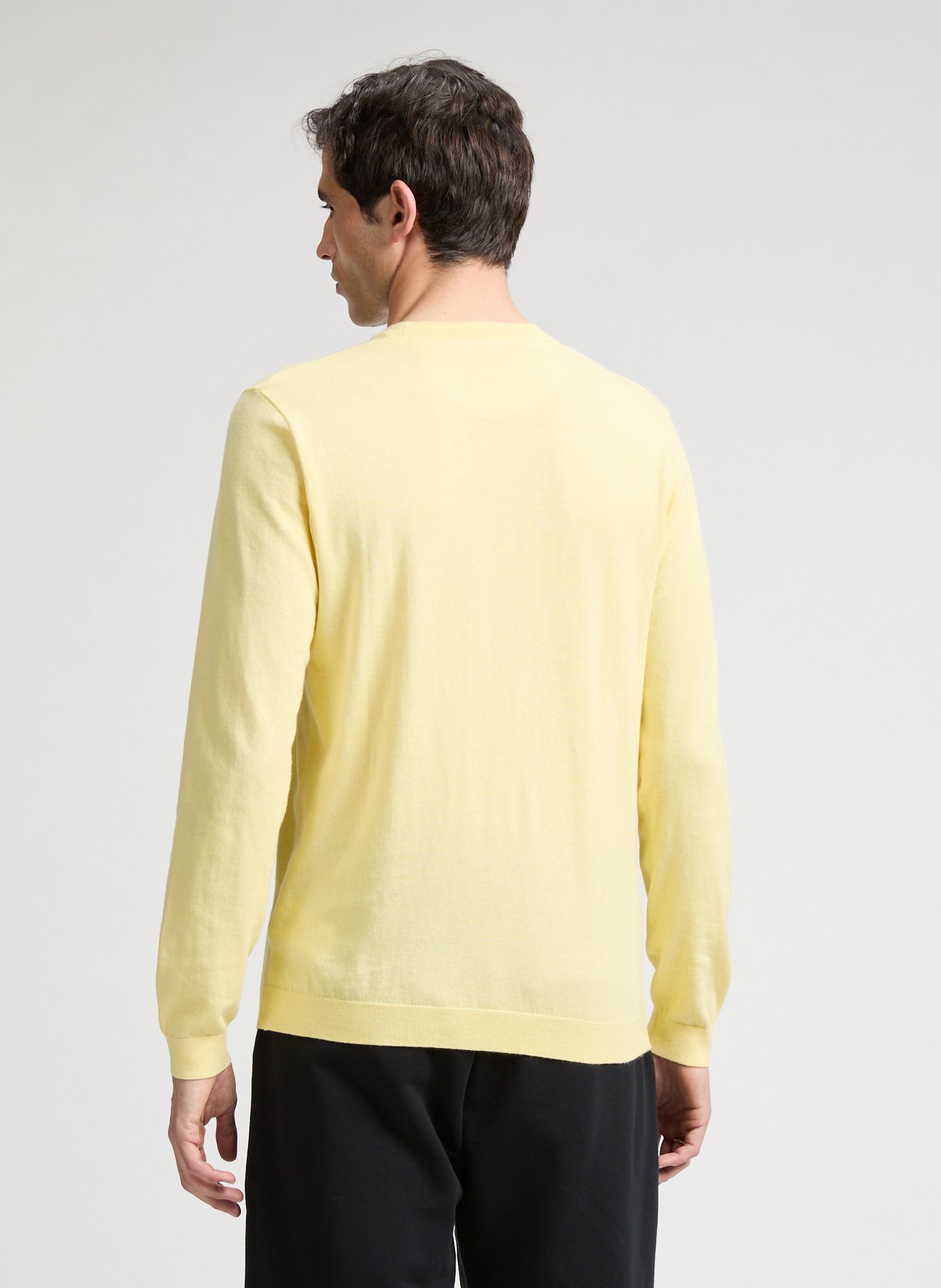 Pull en coton mélangé  EDEN PARK Jaune