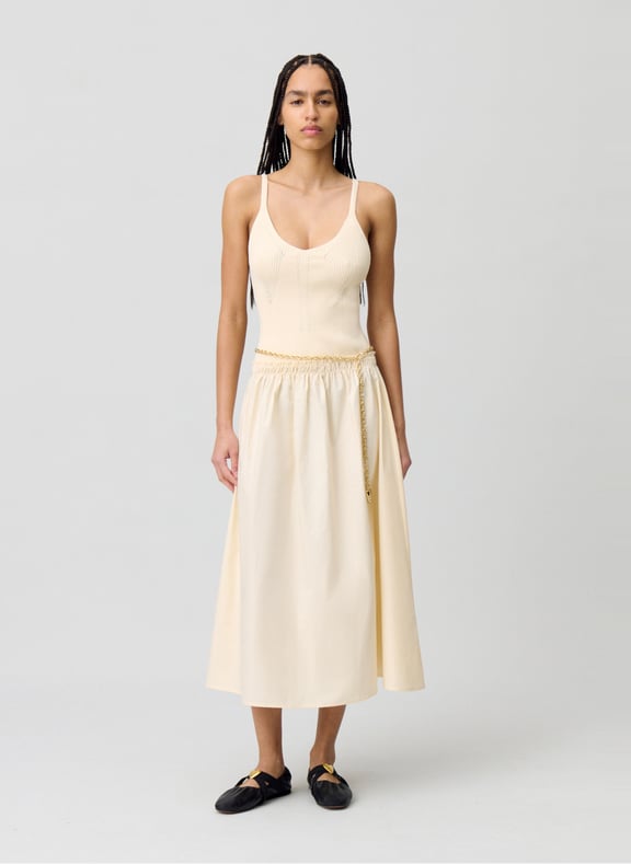 Robe longue évasée Beige by CLAUDIE PIERLOT CLAUDIE PIERLOT Robe longue évasée Beige