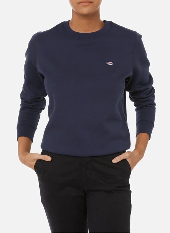 Mixed cotton sweatshirt Blue by TOMMY HILFIGER TOMMY HILFIGER Mixed cotton sweatshirt Blue