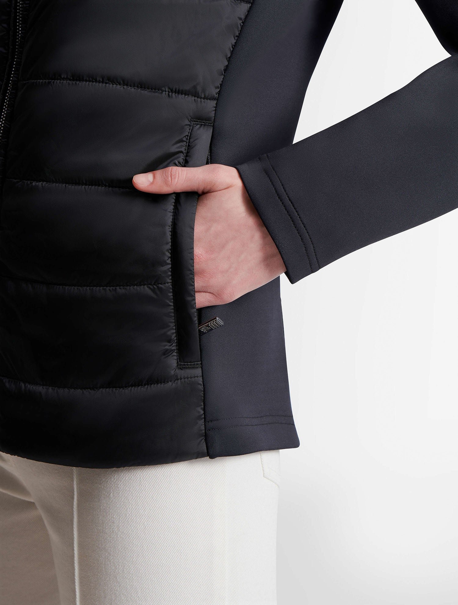 Veste linn col montant coupe regular FUSALP Noir