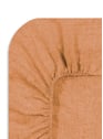 Drap housse en lin lavé | Marron by AU PRINTEMPS PARIS AU PRINTEMPS PARIS Drap housse en lin lavé | Marron