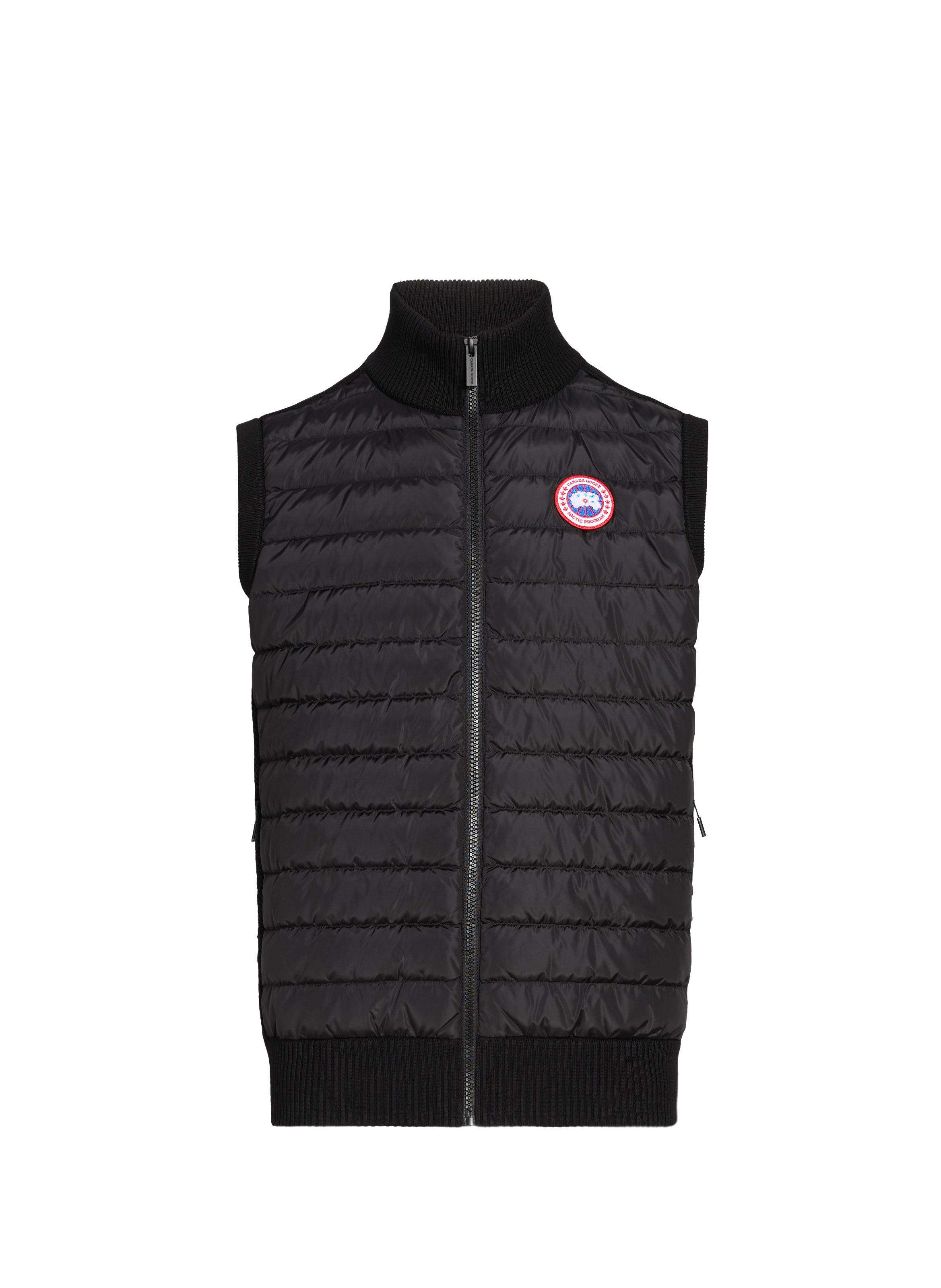 CANADA GOOSE Sleeveless wool cardigan Grey