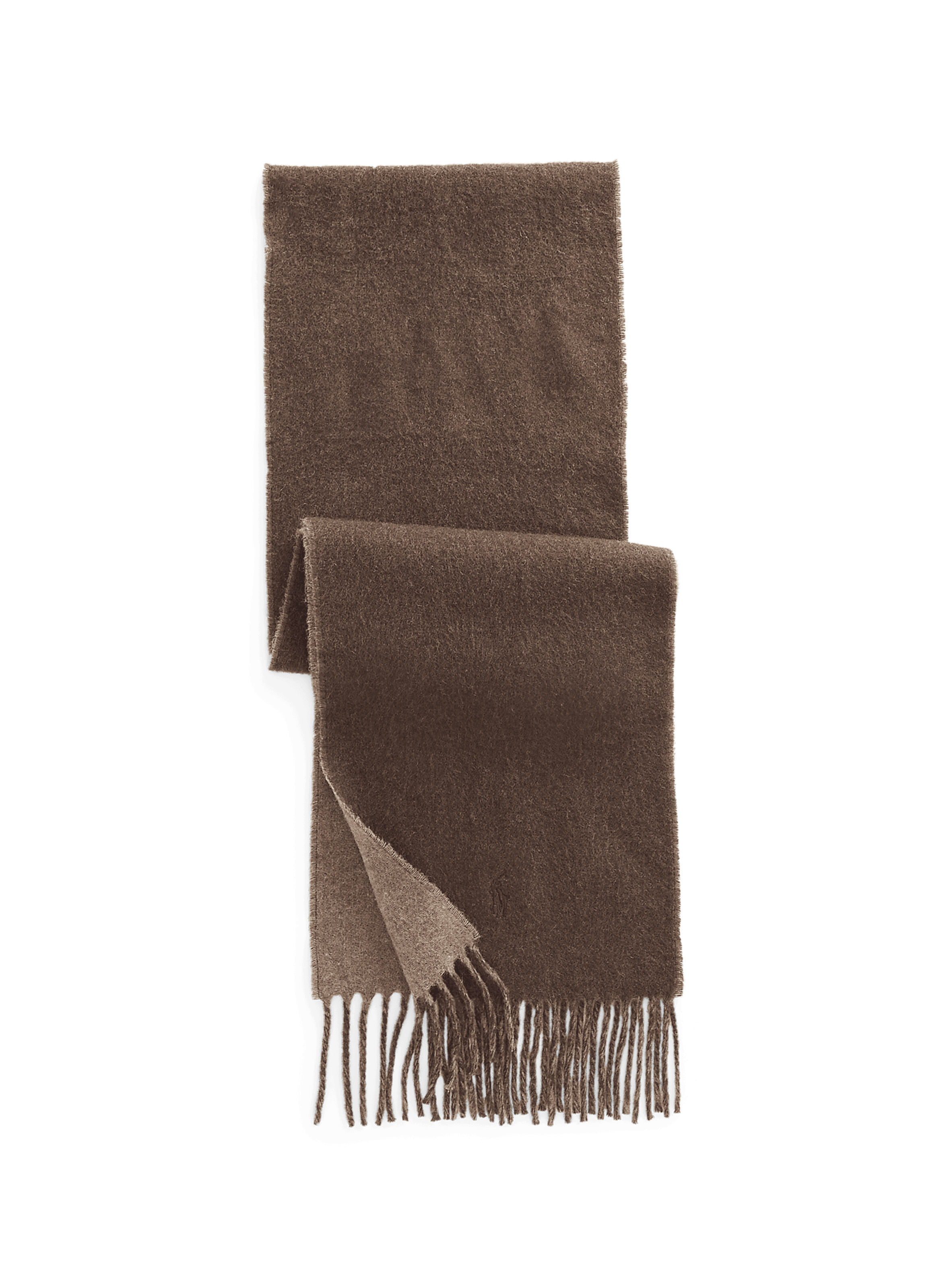 POLO RALPH LAUREN Wool-blend scarf Brown
