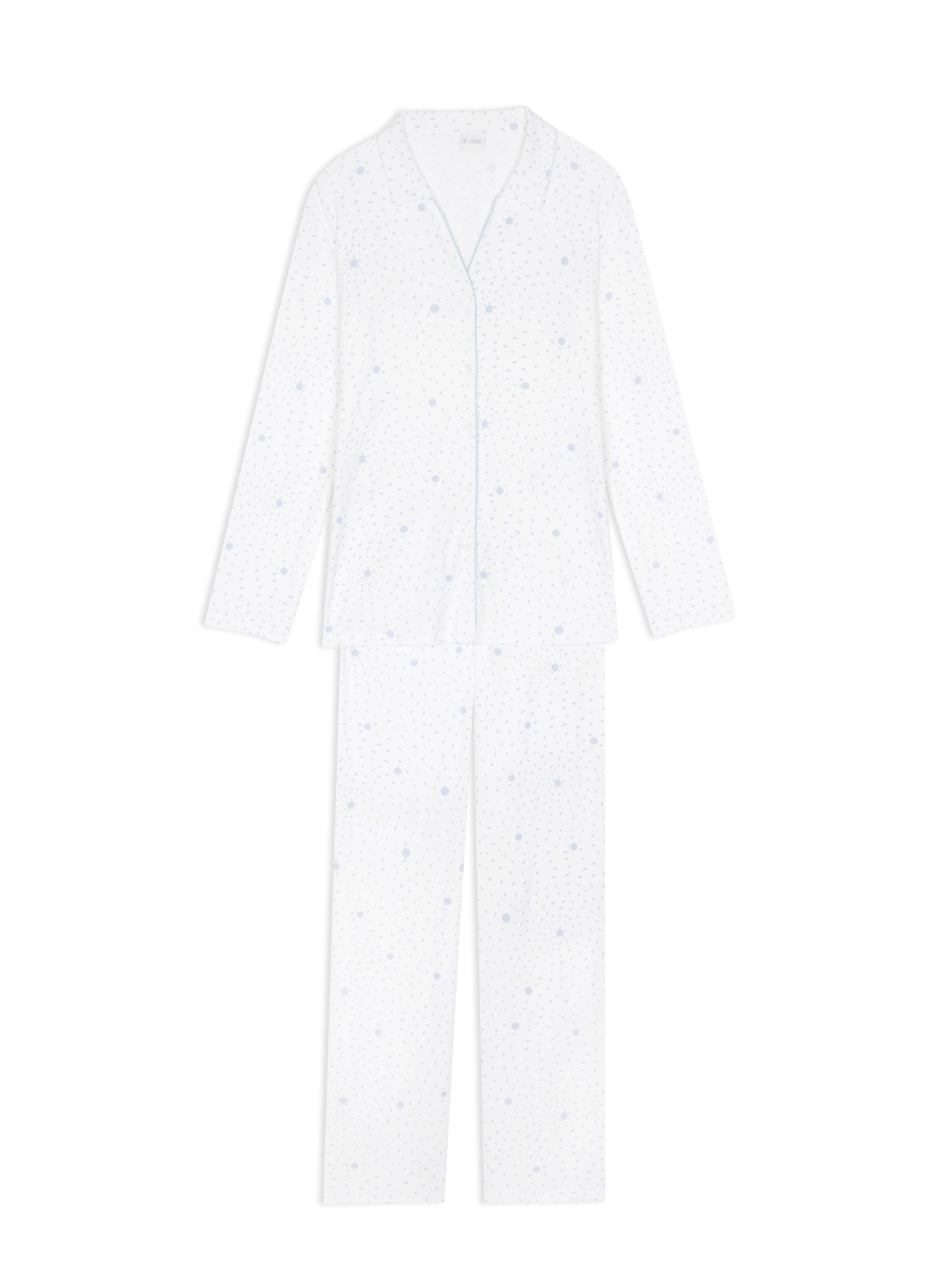 Pyjama boutonné en coton cosy 106 LE CHAT Multicolore