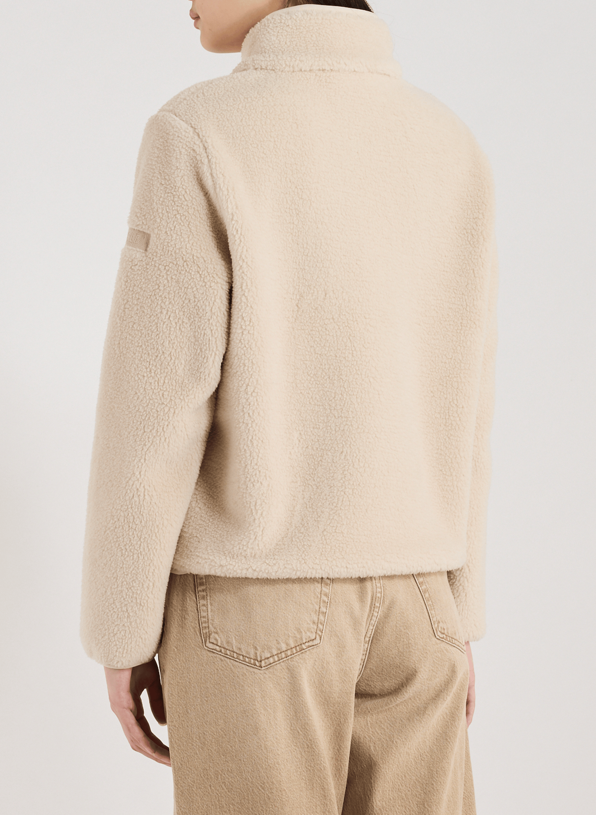 Veste shearling col montant AIGLE Beige