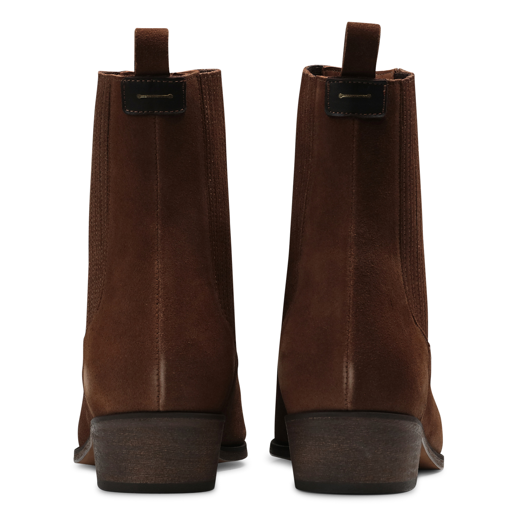 Bottines en cuir velours teva ANTHOLOGY Marron