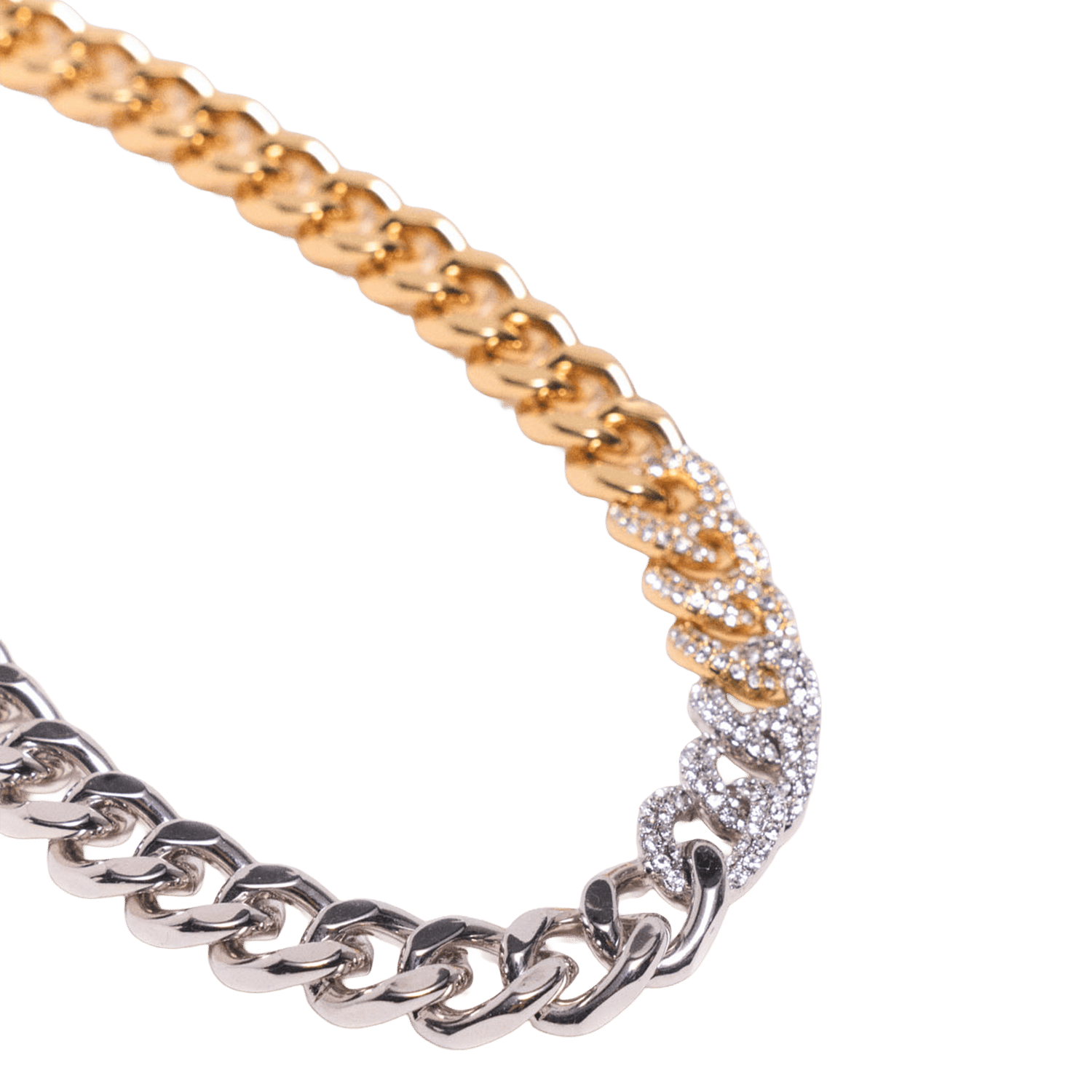 Collier maillon en laiton MAJE Doré