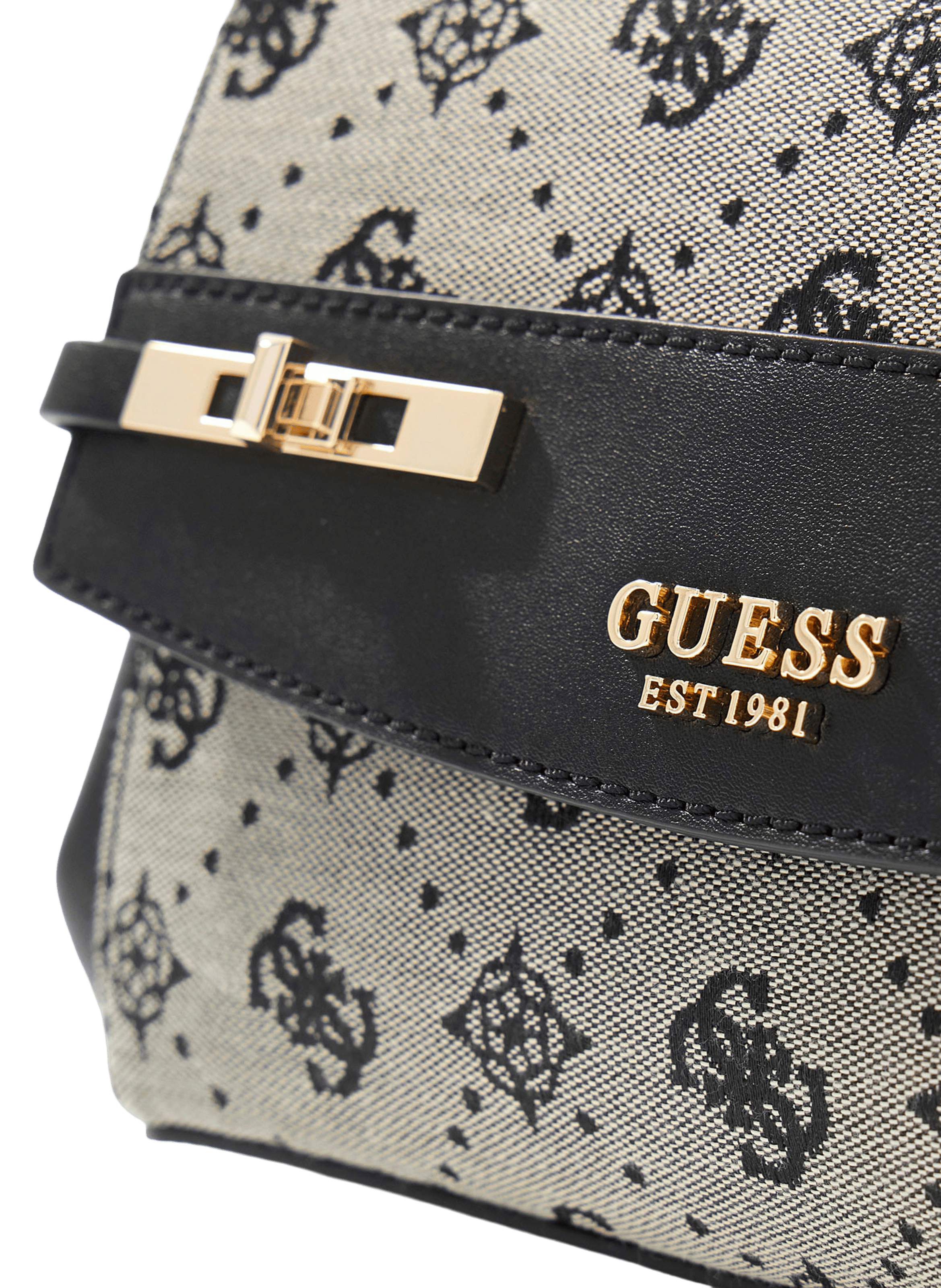 Melinda printed handbag GUESS Black