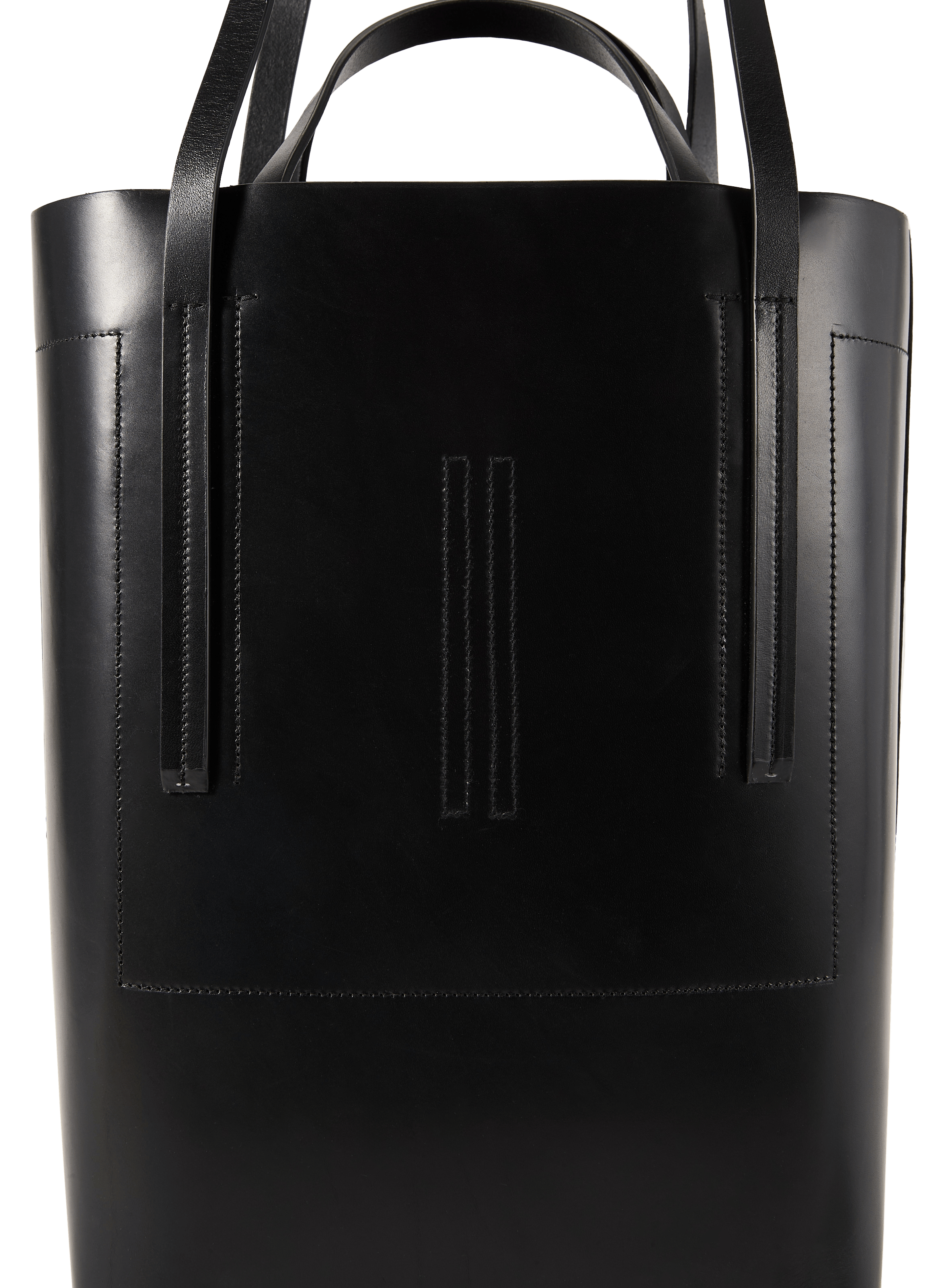 Smooth leather tote bag RICK OWENS Black
