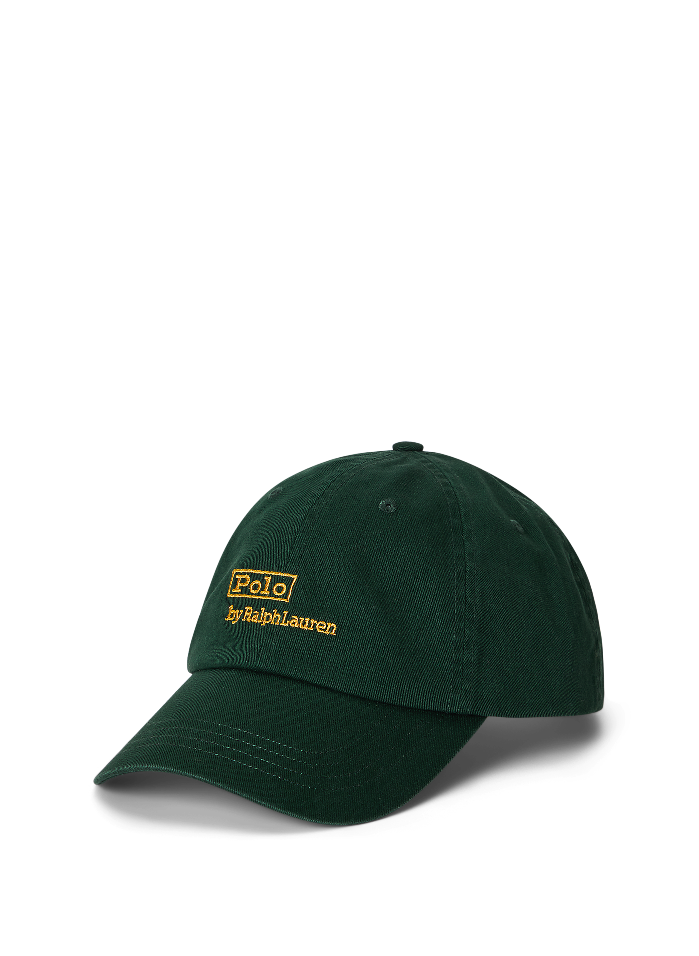 Casquette brodée en sergé de coton POLO RALPH LAUREN Vert