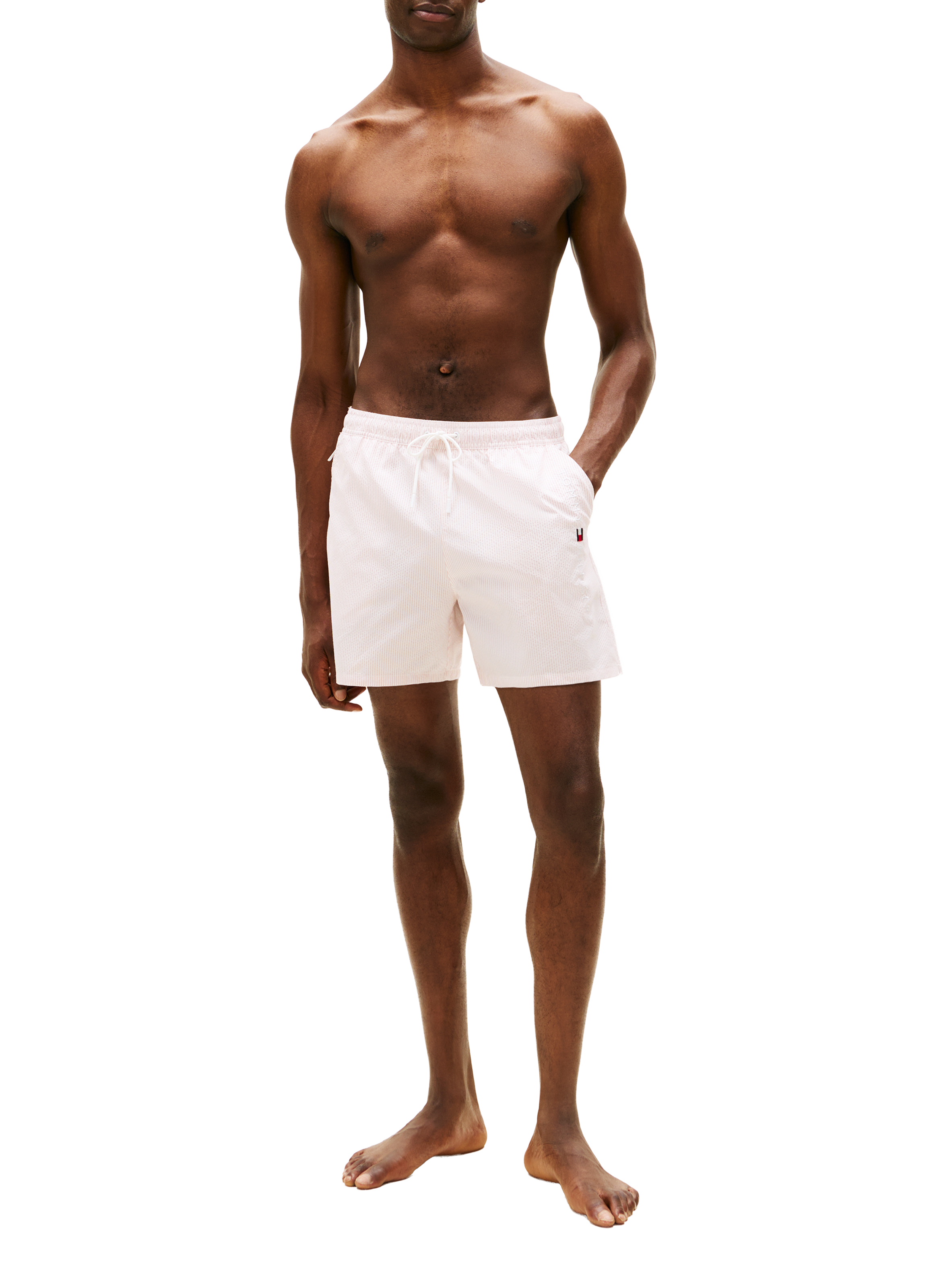 Short de bain uni TOMMY HILFIGER Rose