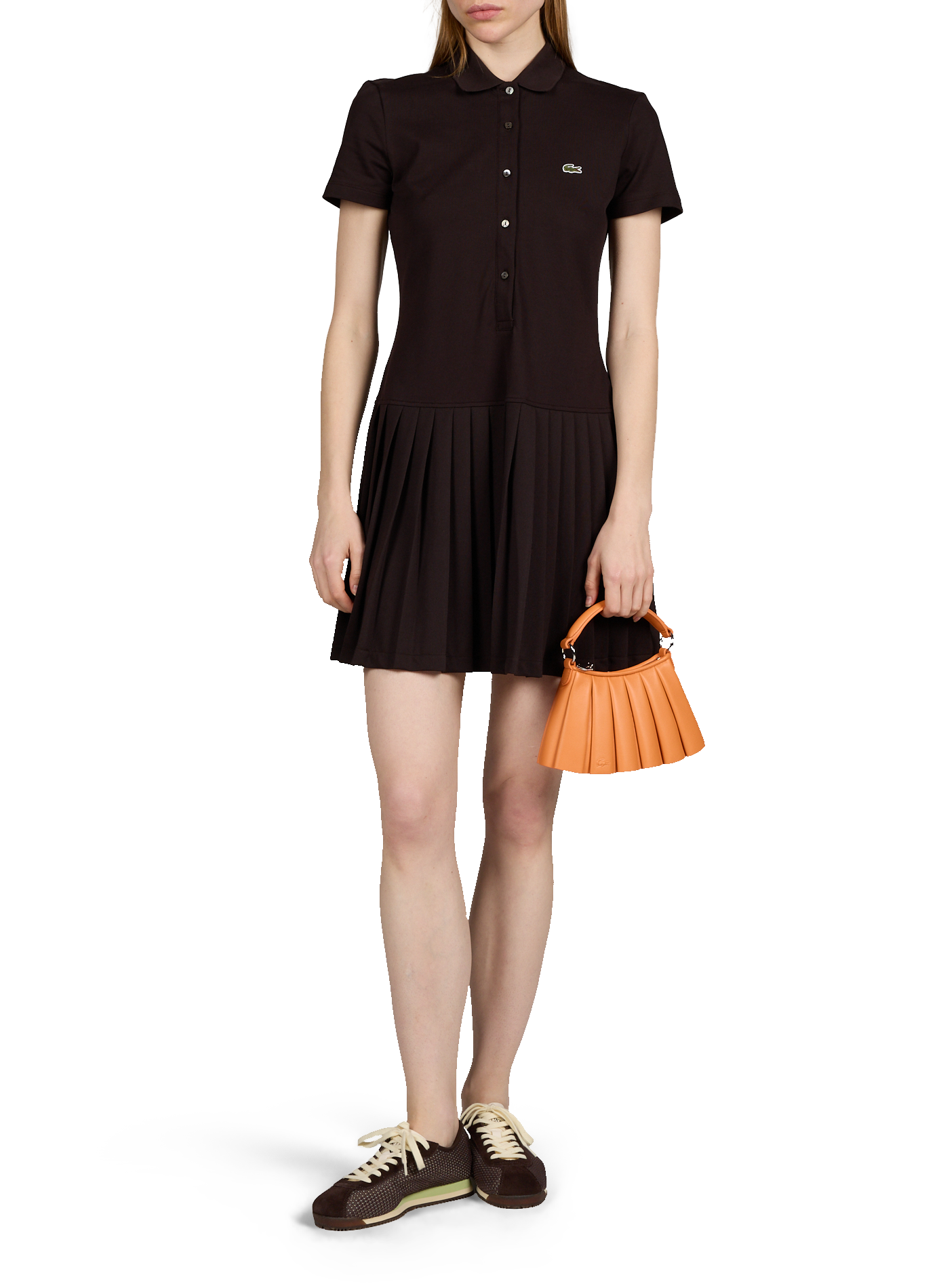 Mini sac Lenglen en cuir LACOSTE Orange