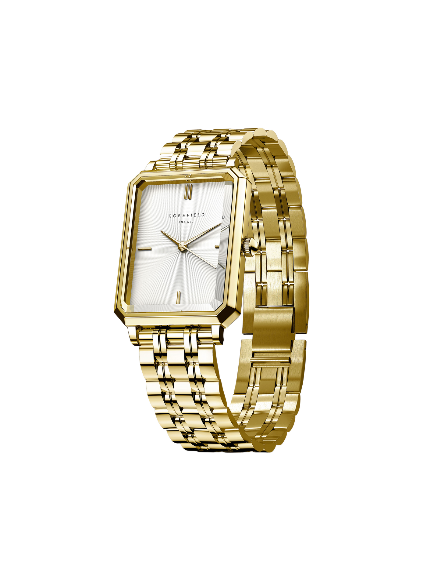 Montre analogique Octagon XS en acier inoxydable ROSEFIELD Blanc