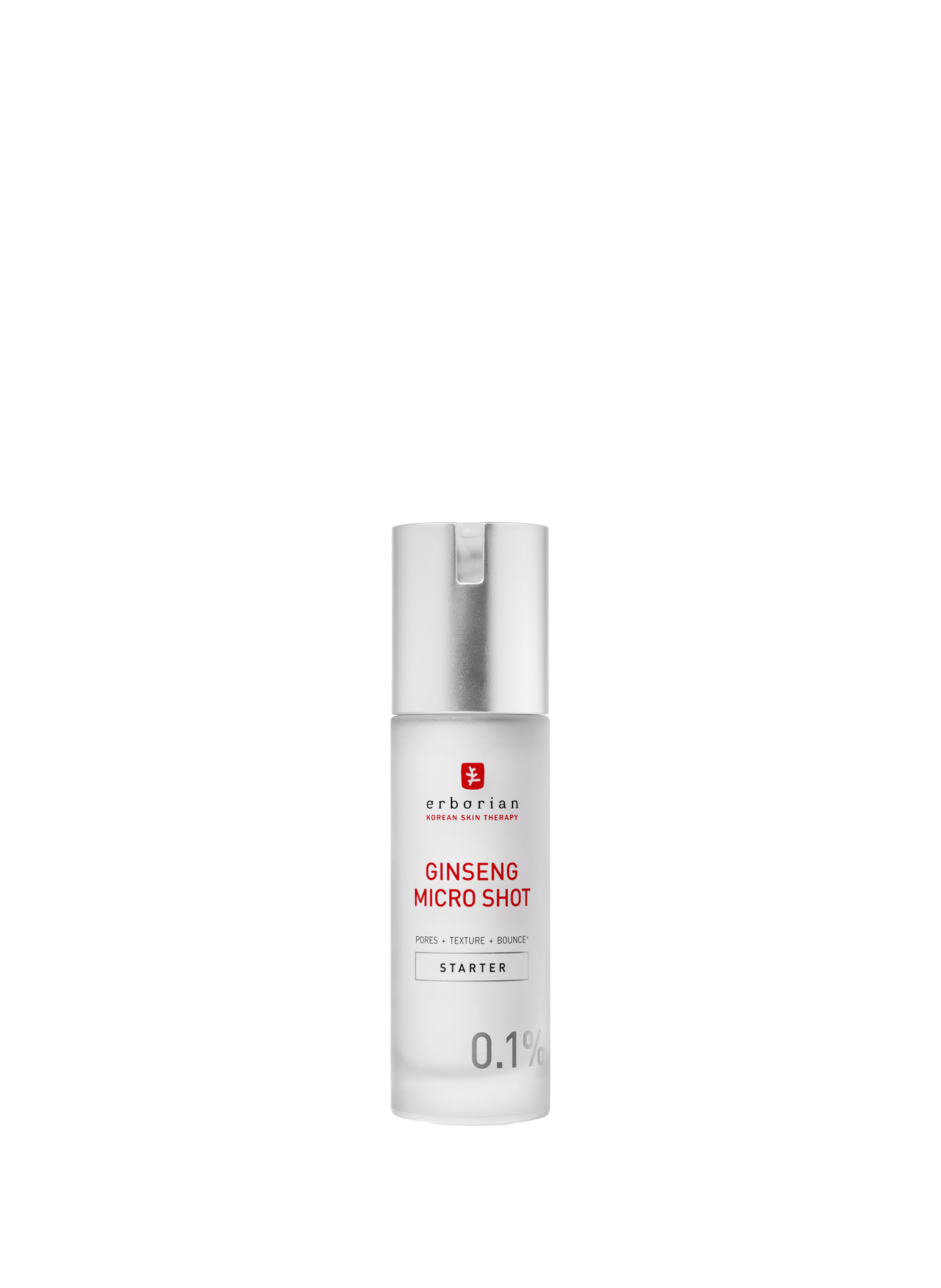 Ginseng Micro Shot Starter 0.1 - Suero microinfusión retexturizante (concentración de espículas 0.1%) ERBORIAN No color