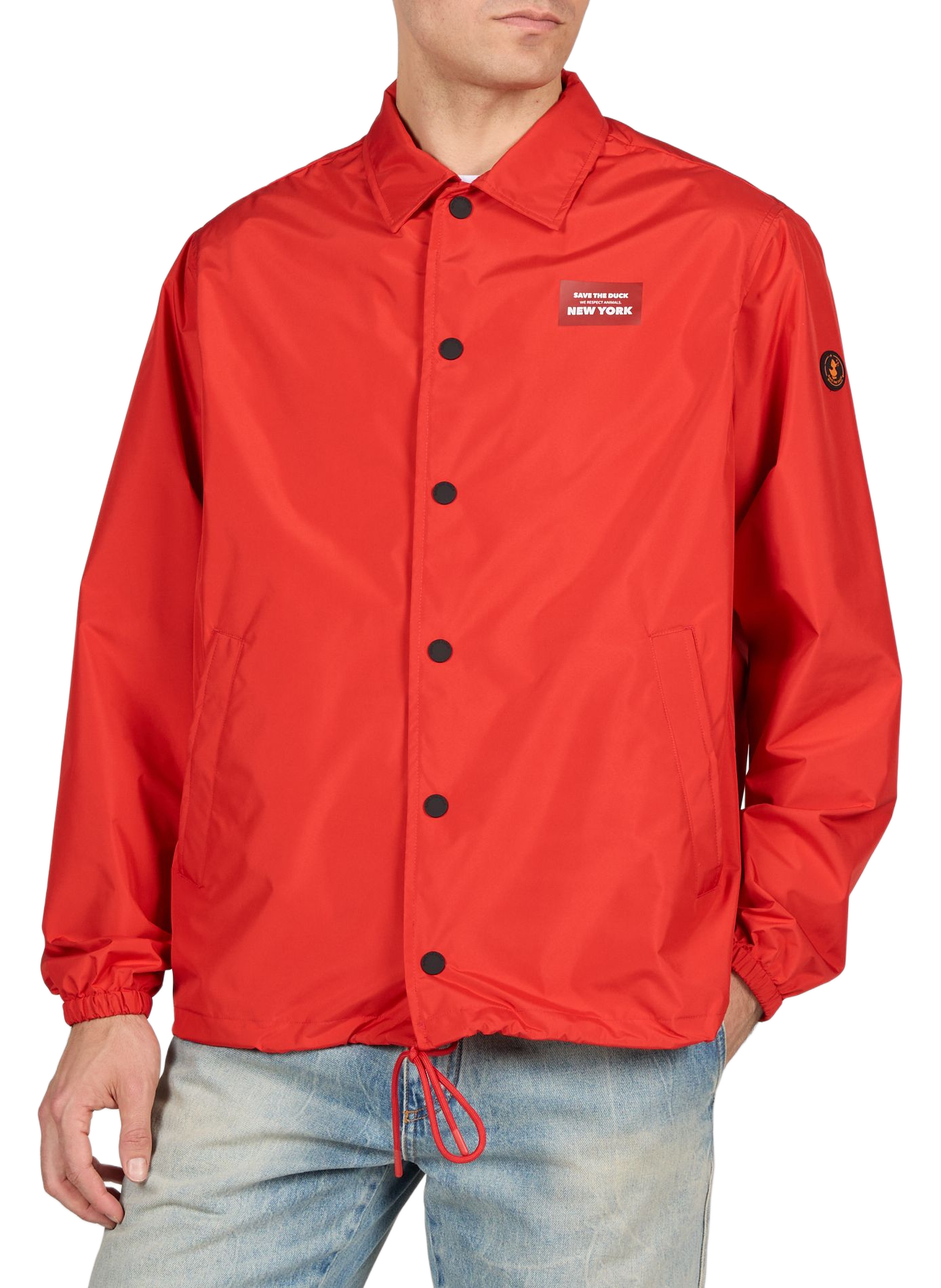 Parka Leni con logo SAVE THE DUCK Rosso