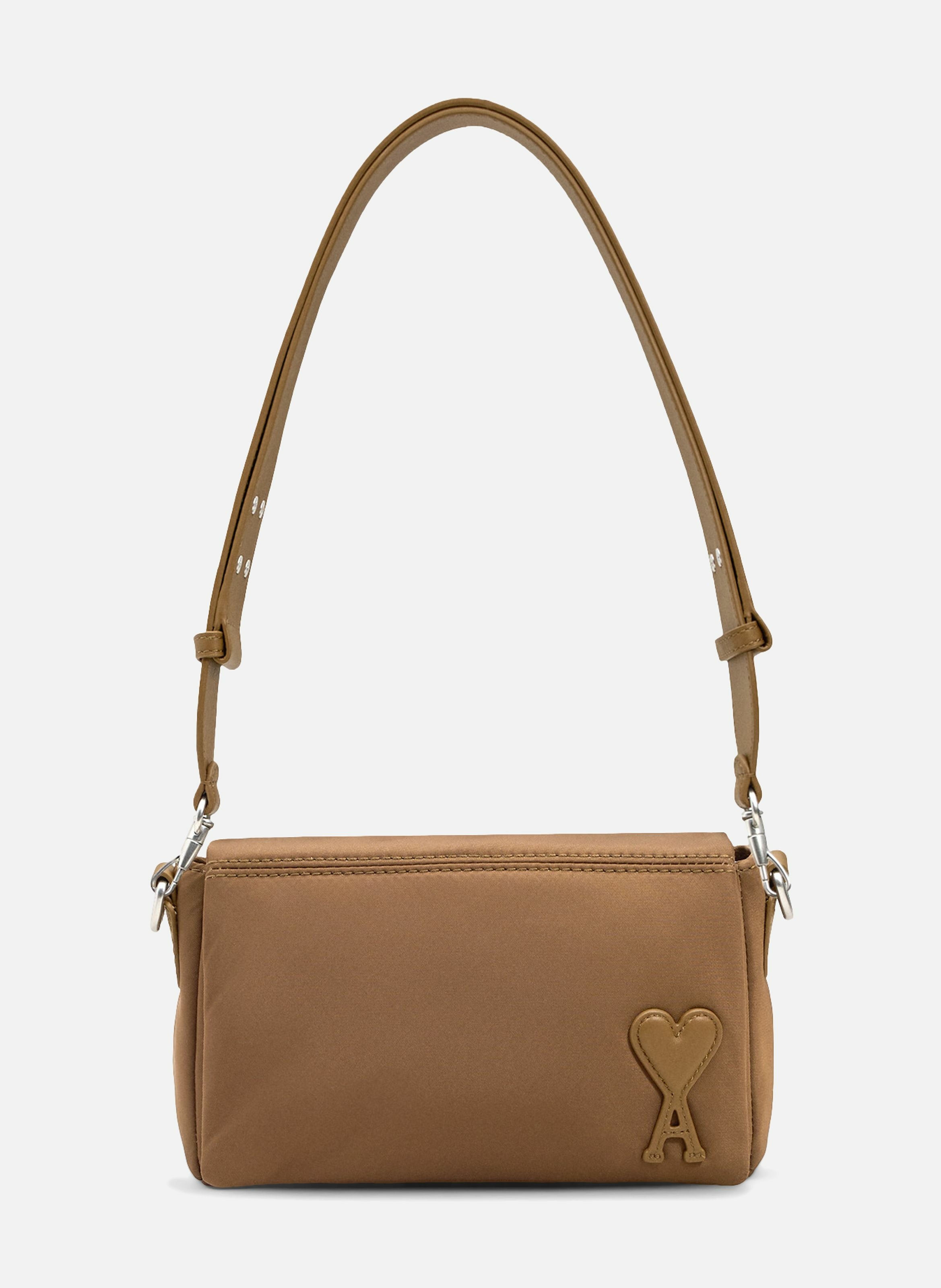 Sac lunch box marcel en nylon ouatiné unisexe AMI PARIS Gris