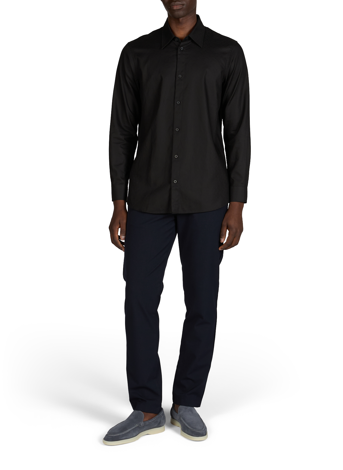 Cotton shirt with logo ARMANI EXCHANGE Black