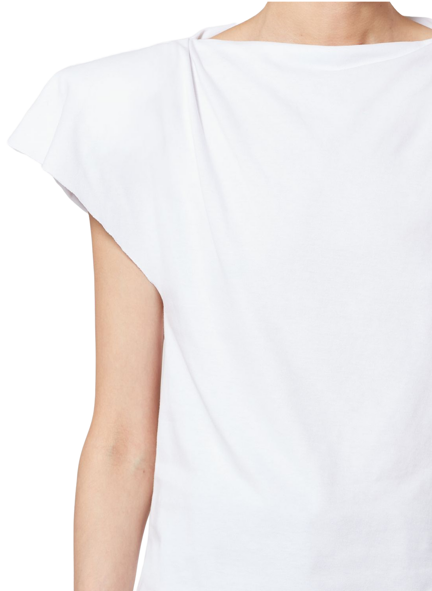 Asymmetric organic cotton Sebani T-shirt ISABEL MARANT White