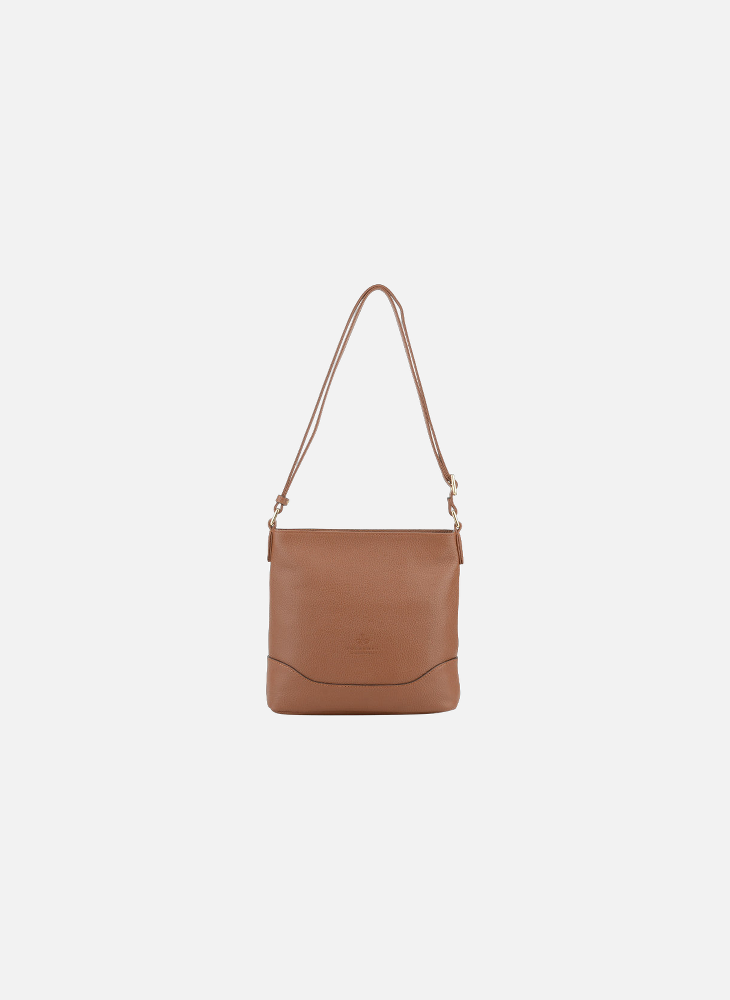 110 magnet | sac porté croisé en cuir de veau grainé POURCHET Doré