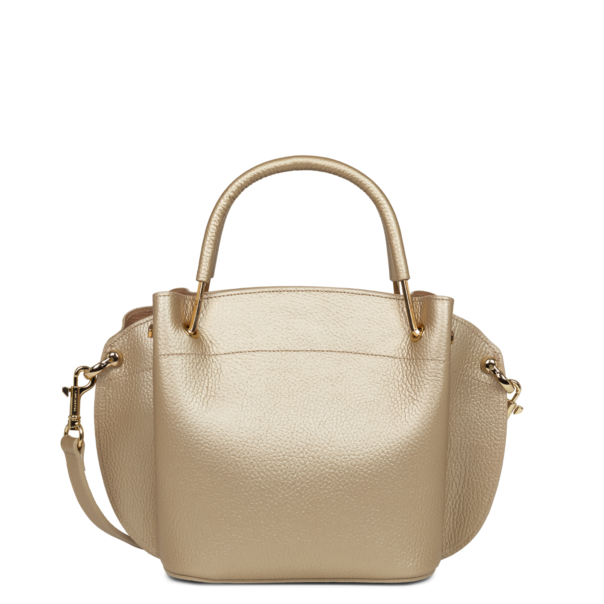 Sac à main - foulonné double louisa LANCASTER Doré