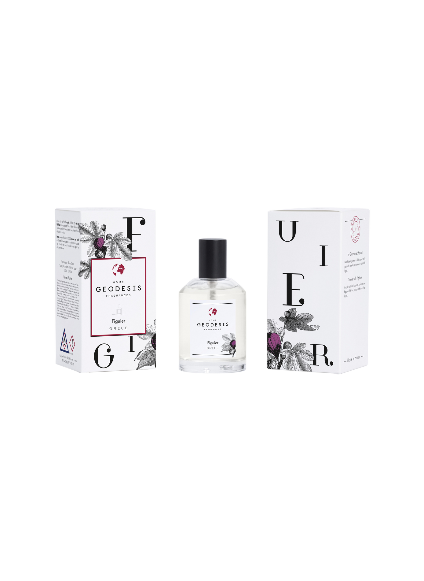 Vaporisateur d'ambiance 100ml Figuier GEODESIS Transparent