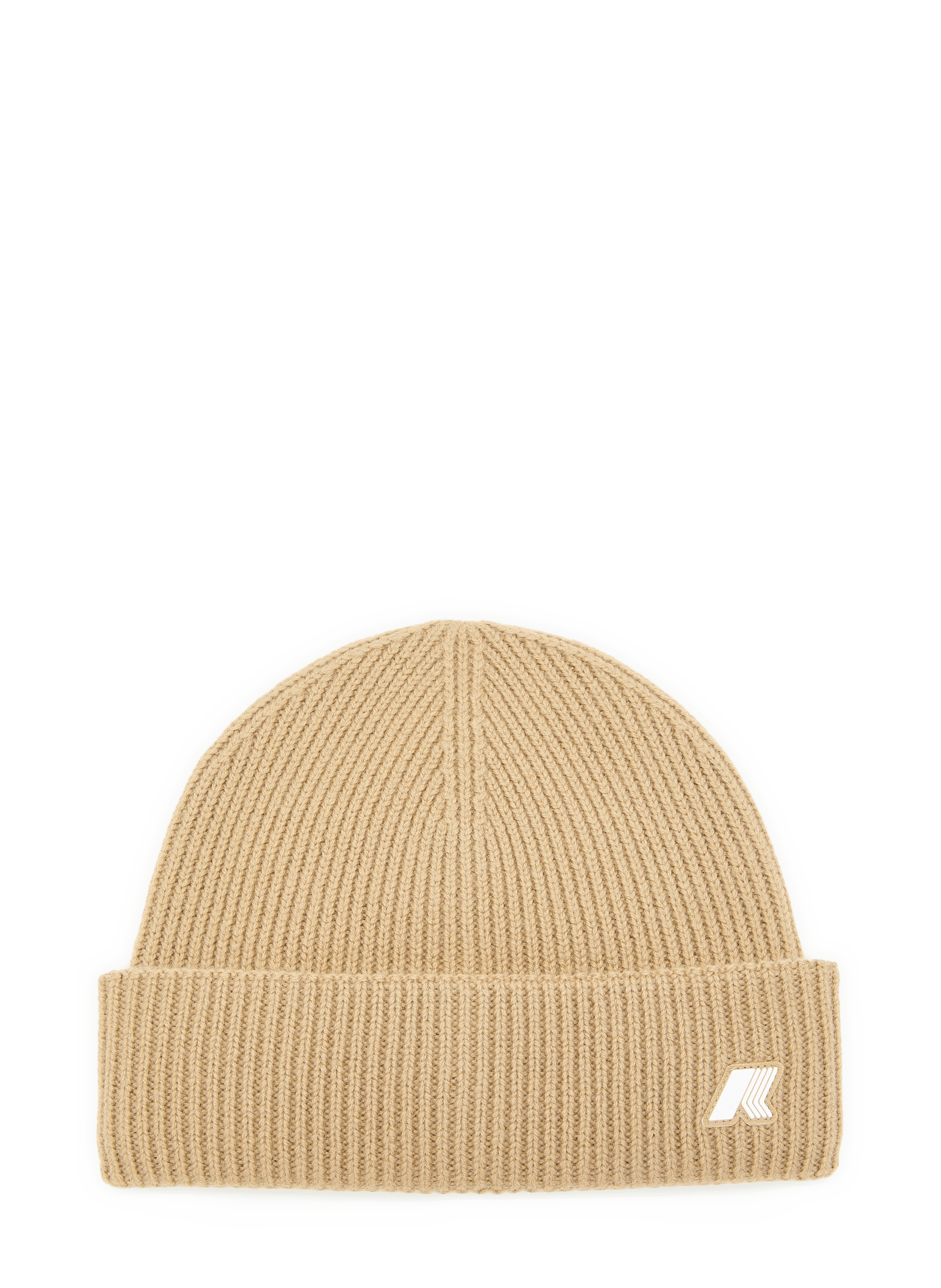 Bonnet côtelé Brice à logo K-WAY Beige