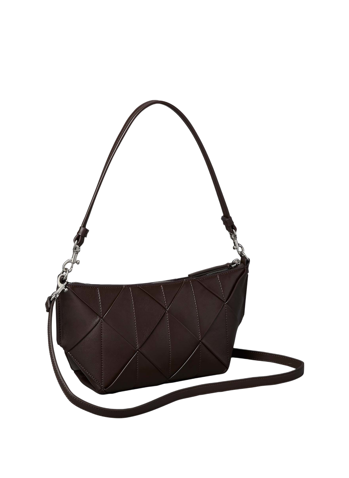 Sac à main à détail graphique matelassé CALVIN KLEIN Marron