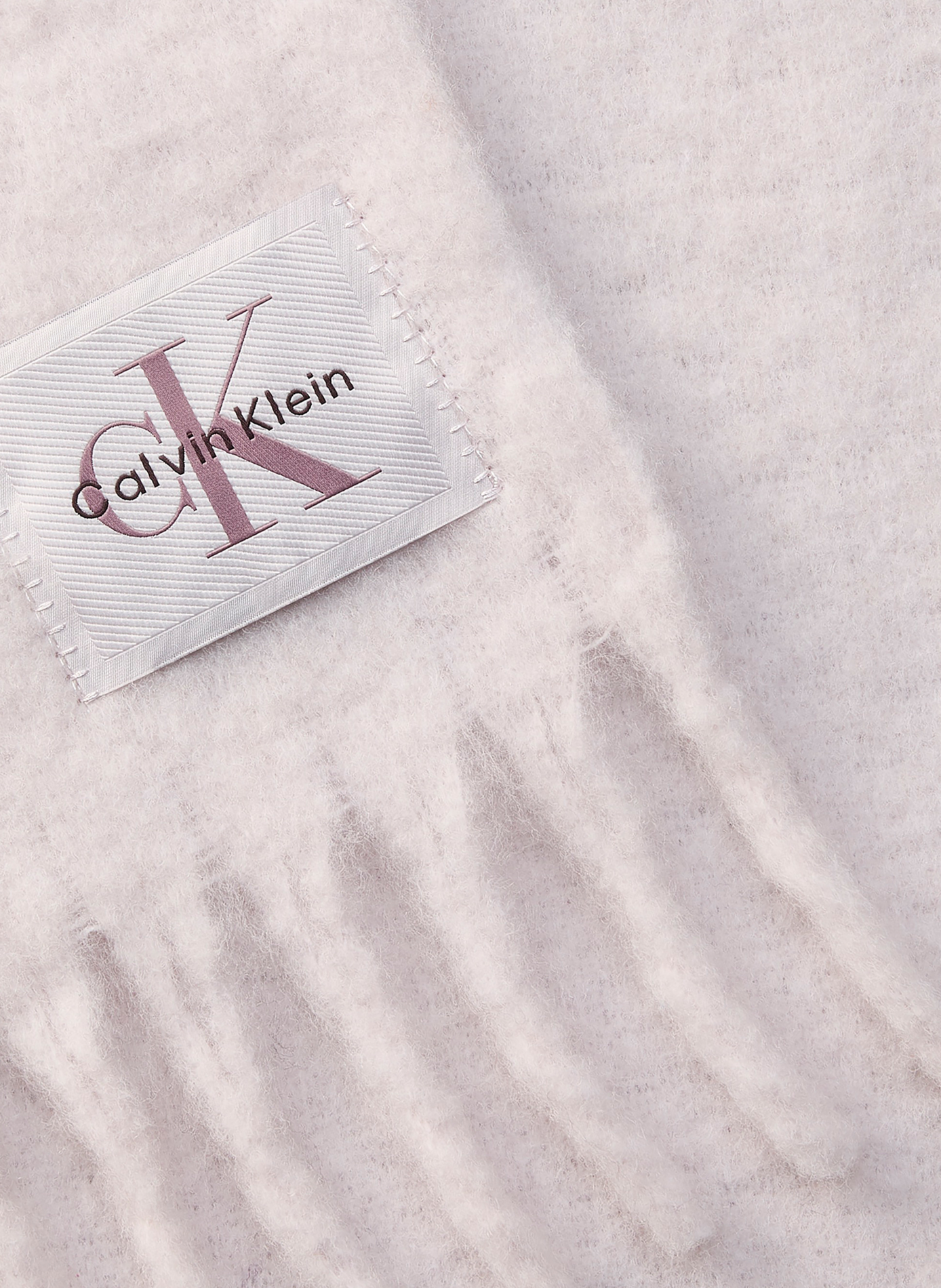 Echarpe à franges unie CALVIN KLEIN Grau