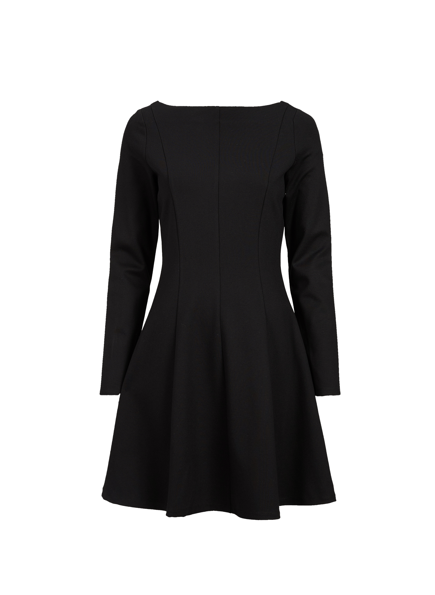 Fitted short dress with long sleeves VILA Black