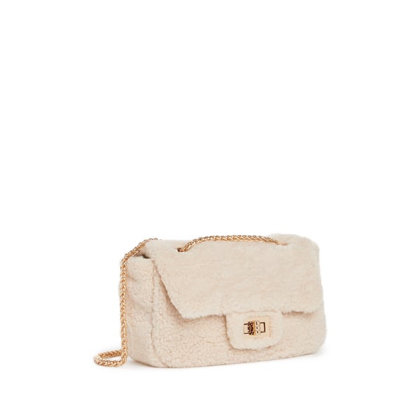 Sac à main en shearling