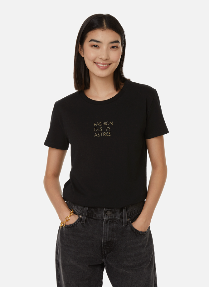 T-Shirt mit gestickter Aufschrift SAISON 1865
