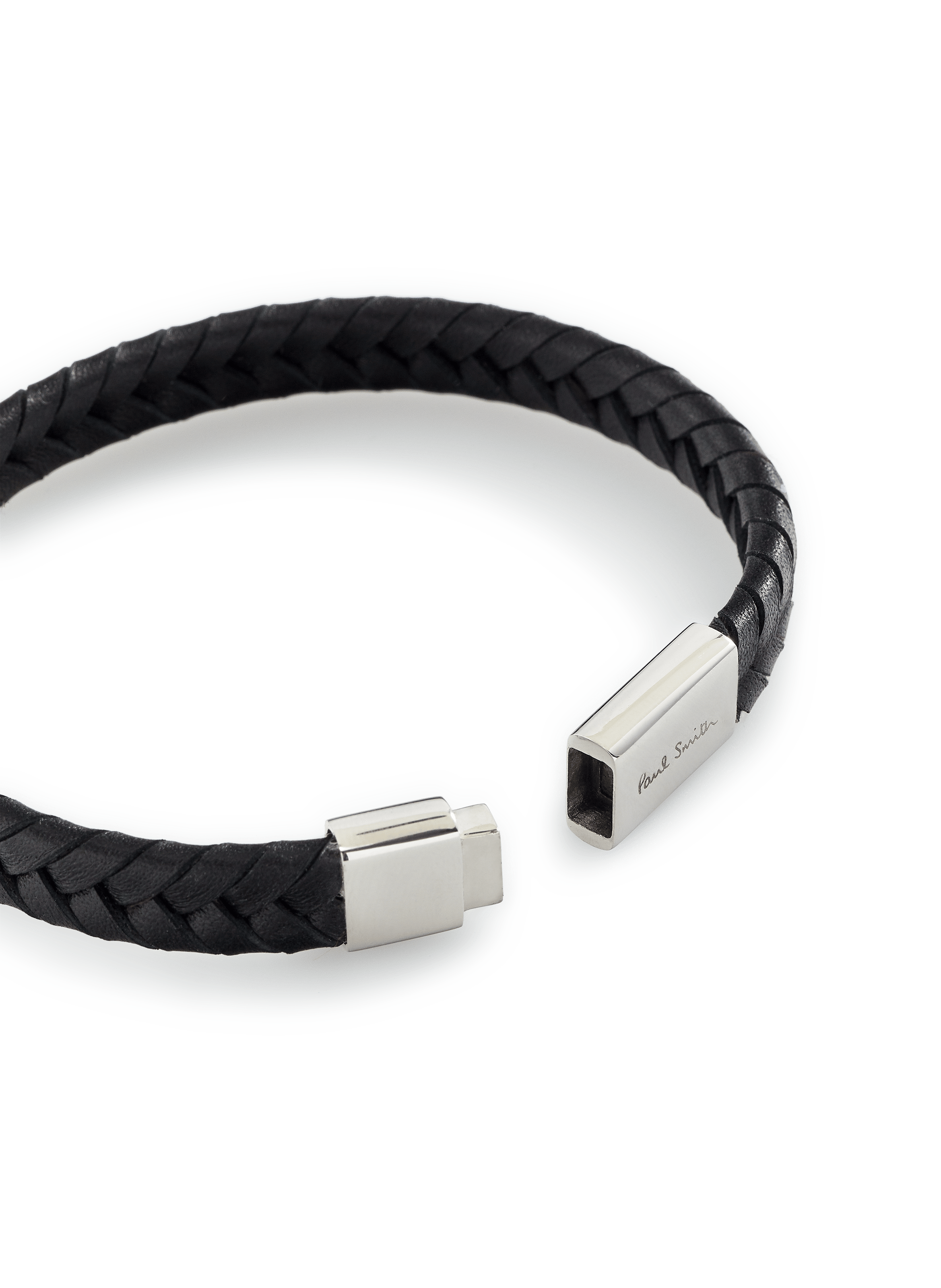 Leren armband PAUL SMITH Zwart
