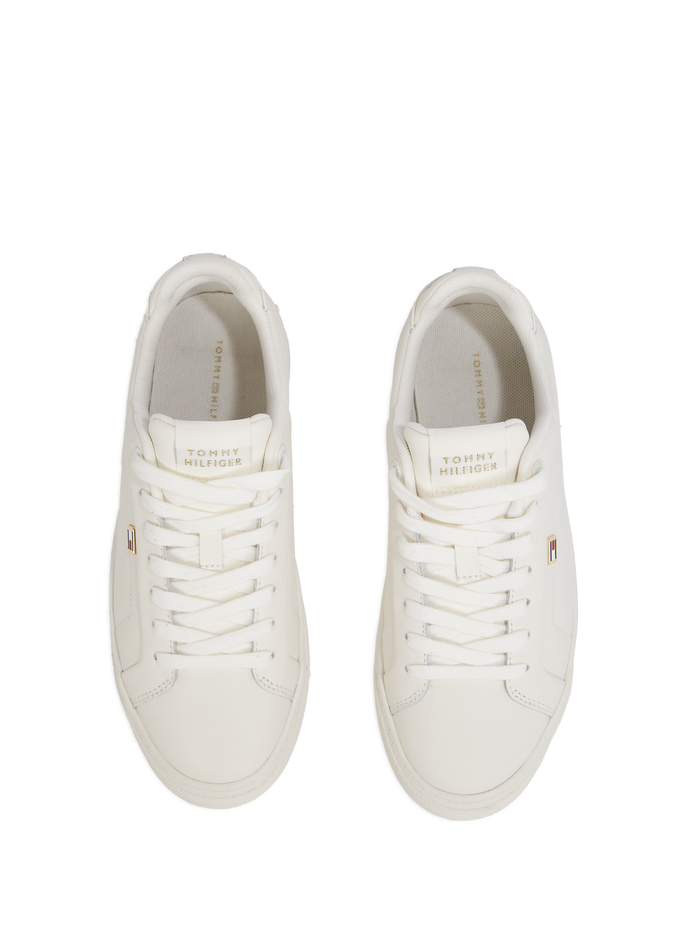 Baskets en cuir  TOMMY HILFIGER Beige