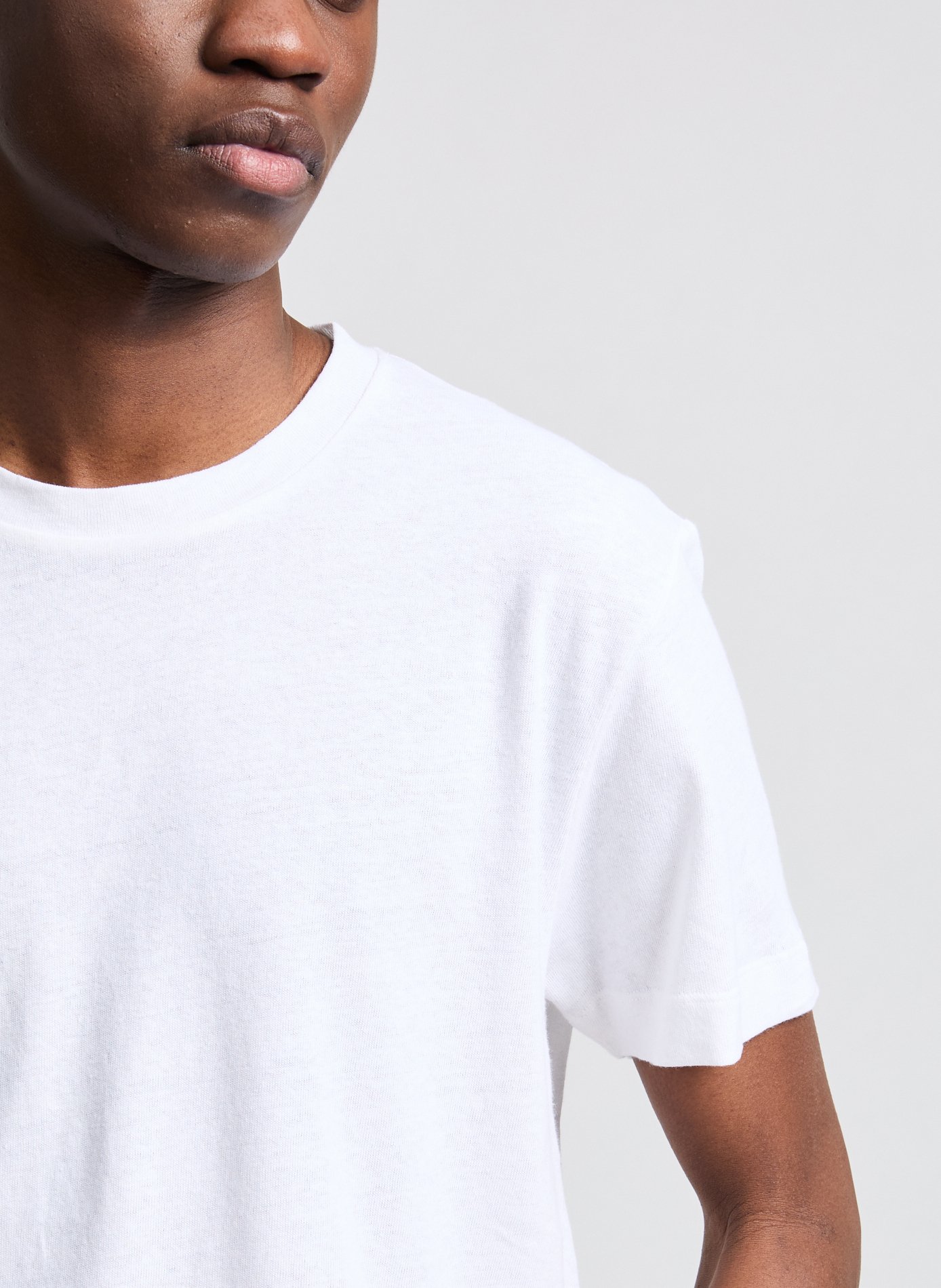 T-shirt en coton et lin AU PRINTEMPS PARIS Blanc