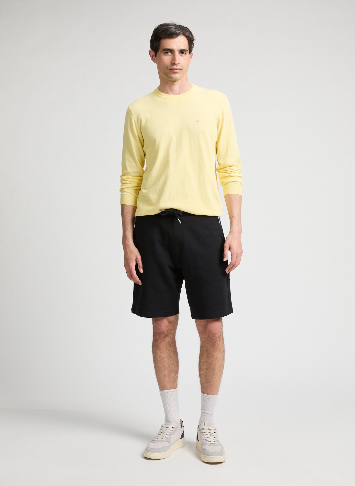 Pull en coton mélangé  EDEN PARK Jaune