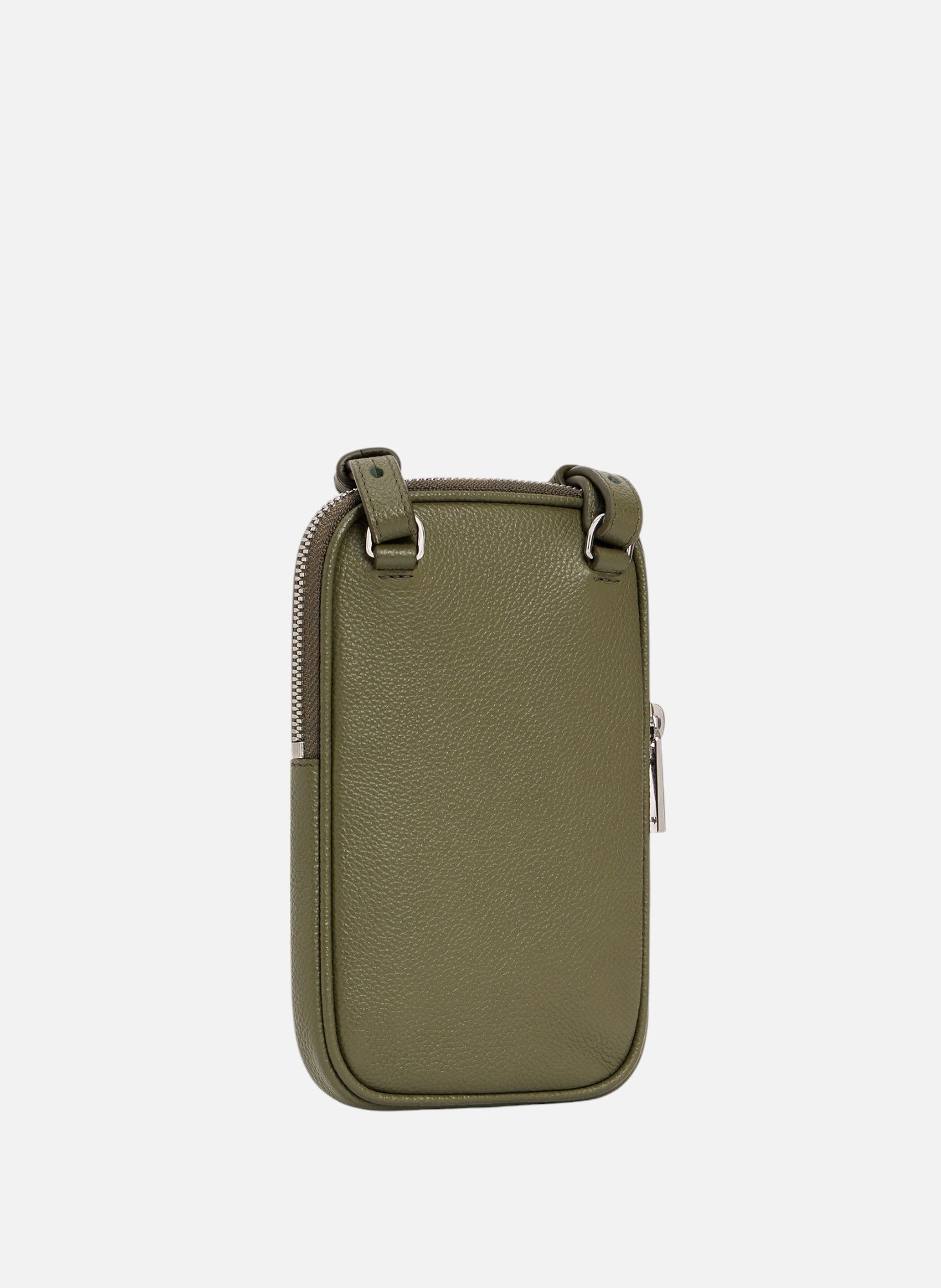 Etui téléphone en cuir grainé LE TANNEUR Vert