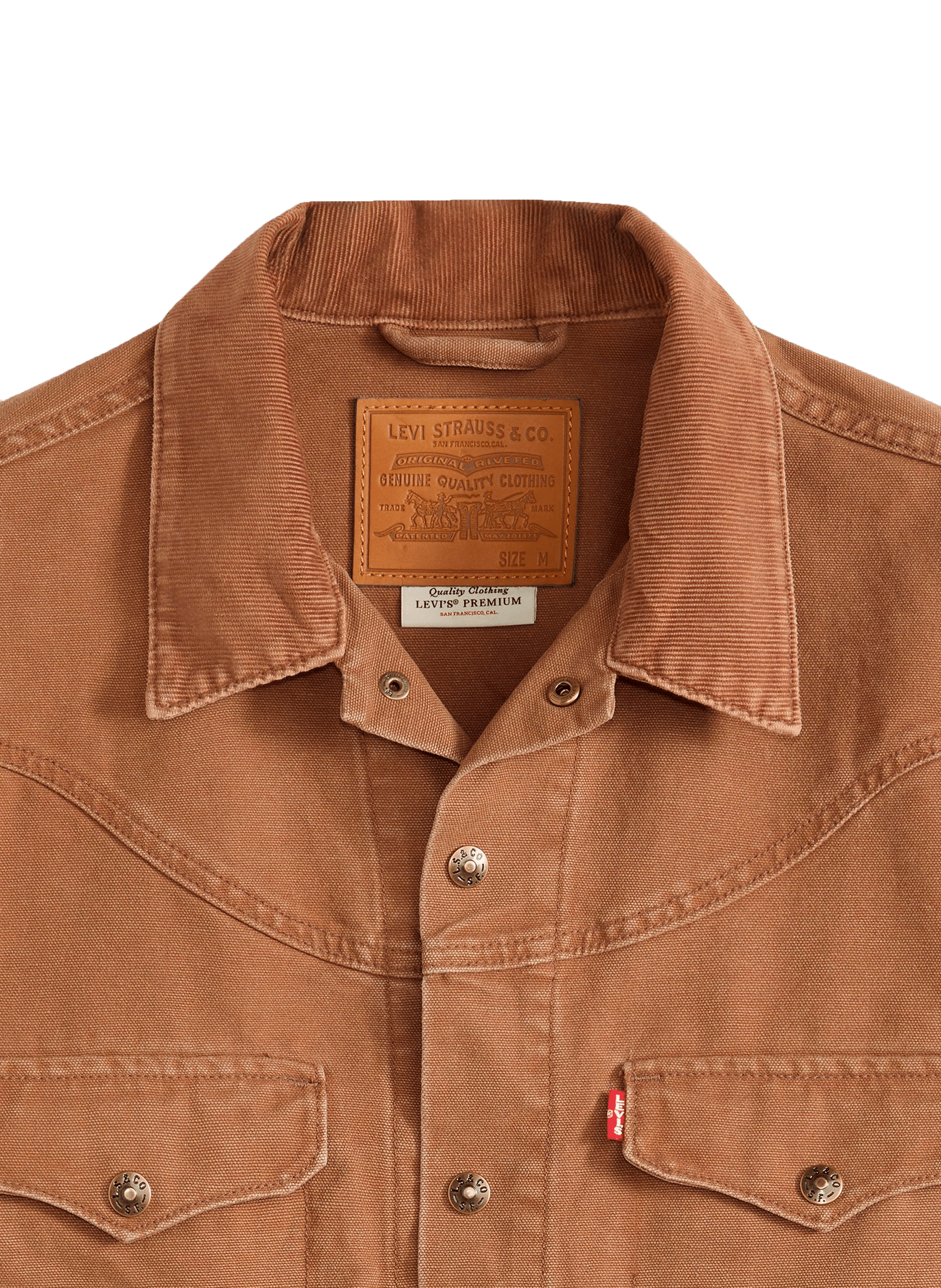 Oversized denim jacket LEVI'S Brown