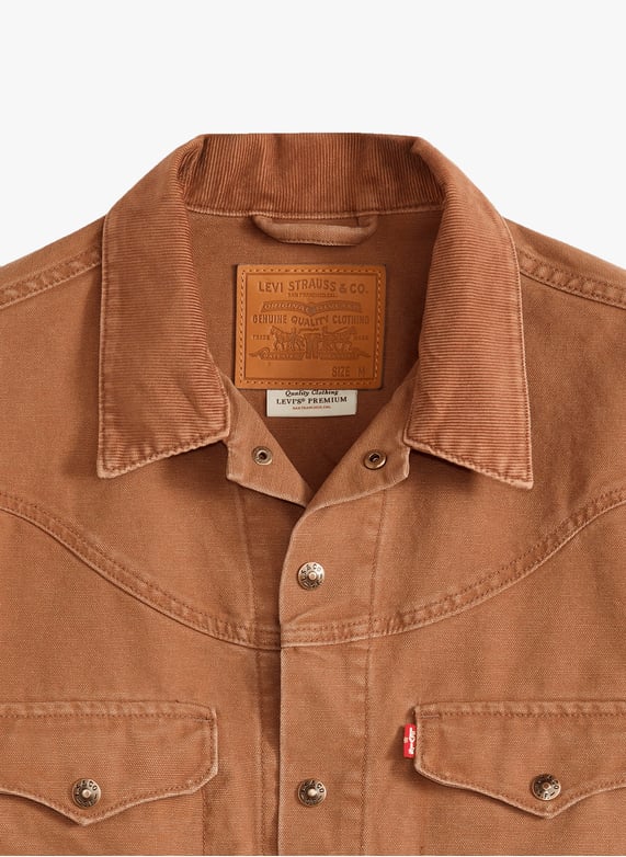 Veste droite col classique en coton | Marron by LEVI'S Veste droite col classique en coton Marron