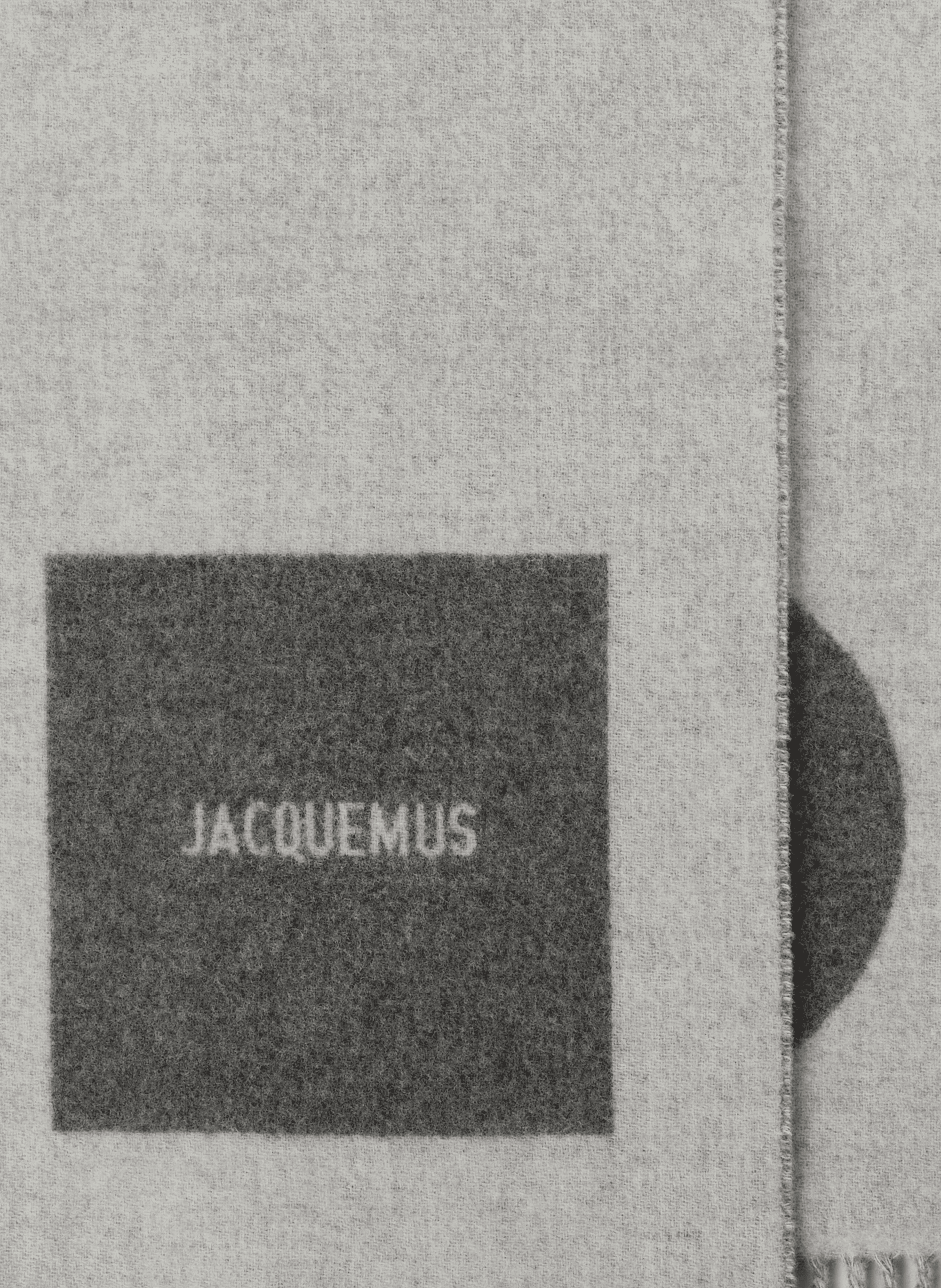 Square Round Scarf JACQUEMUS Grey