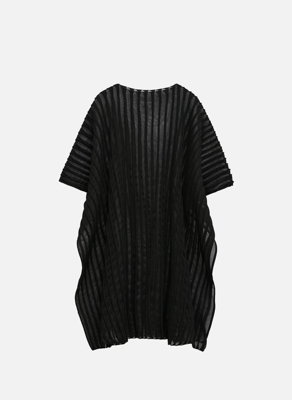 Striped cape Black by ADOLFO DOMINGUEZ ADOLFO DOMINGUEZ Striped cape Black