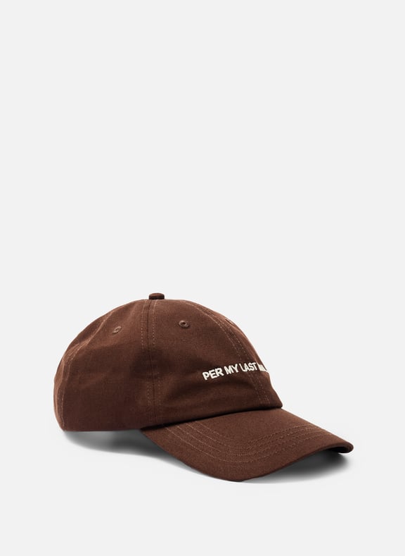 Casquette en coton Marron by SELECTED SELECTED Casquette en coton Marron