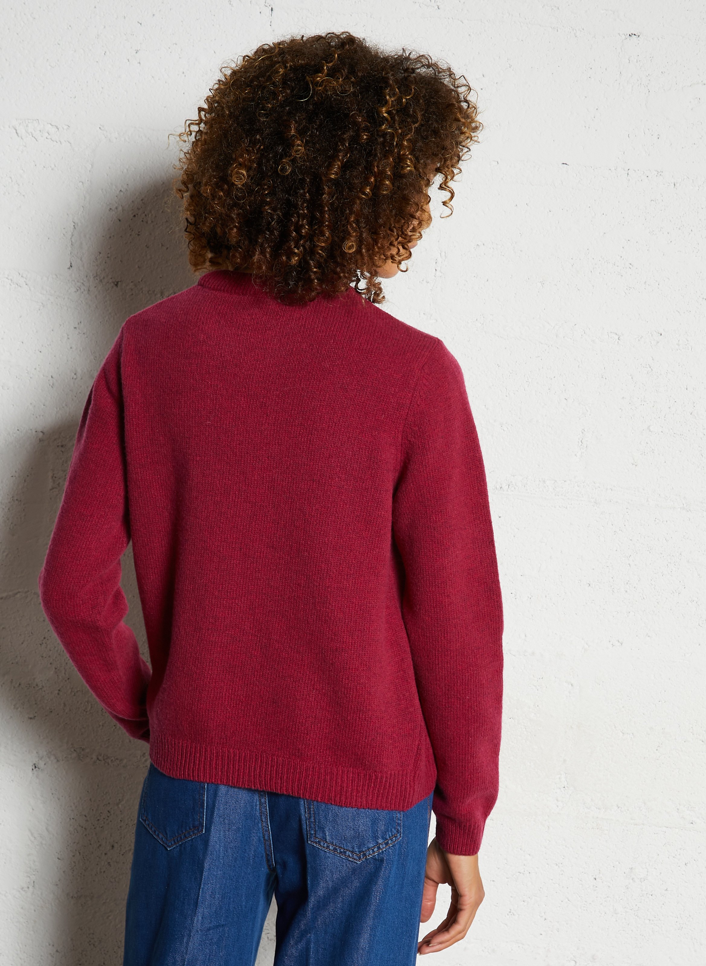 Pull droite col rond en laine mélangée heritage ARMOR-LUX Rouge