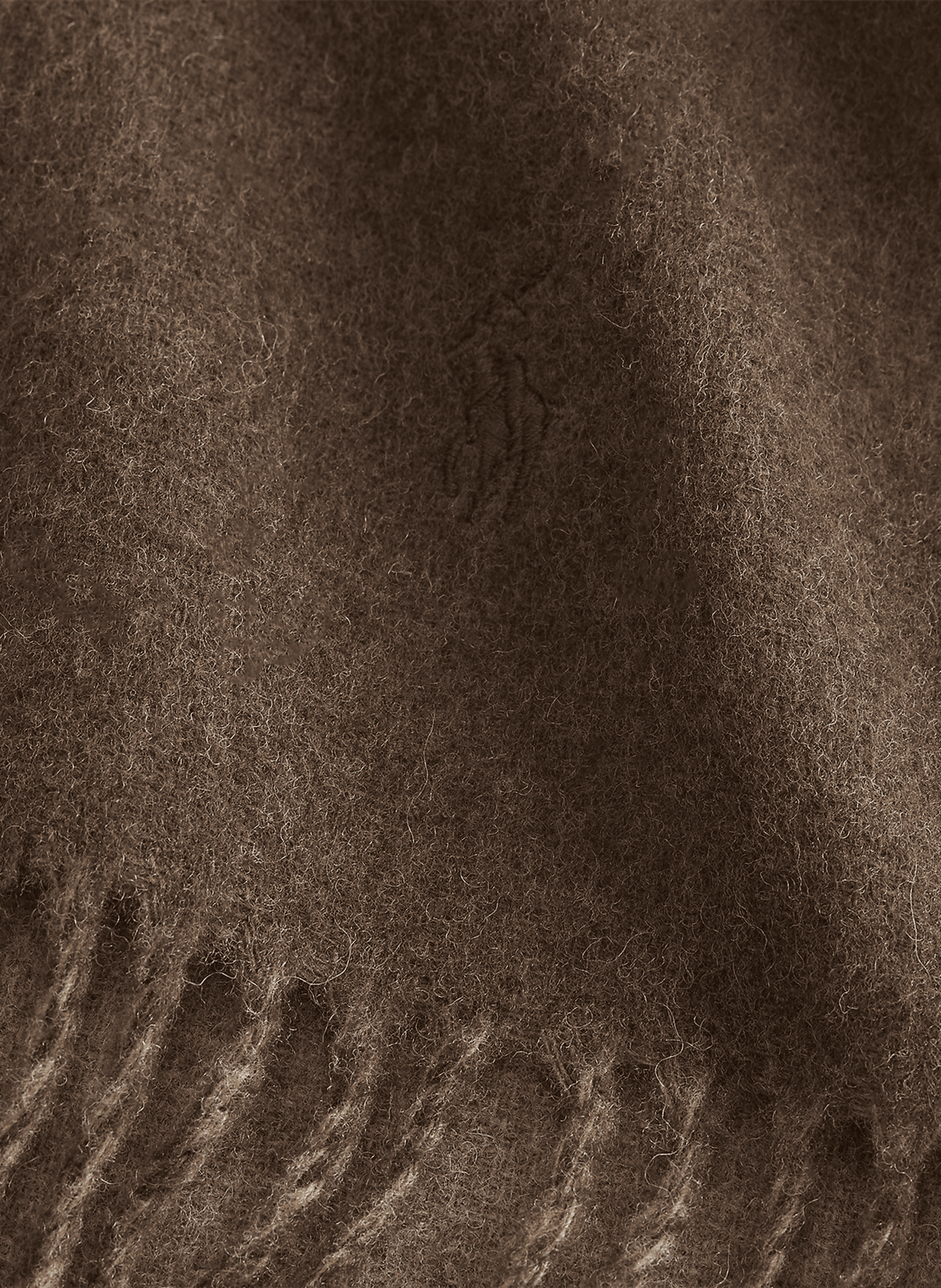 Wool-blend scarf POLO RALPH LAUREN Brown