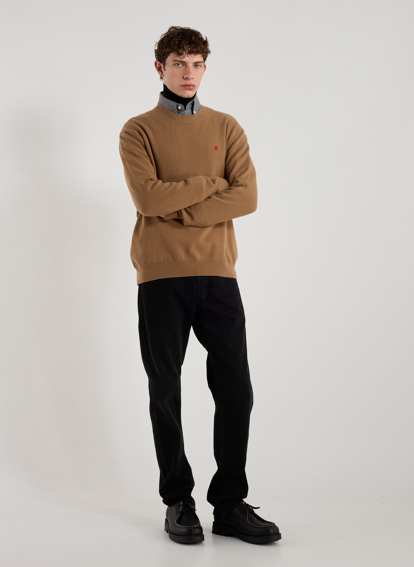 Pull en laine mélangé REPLAY Beige