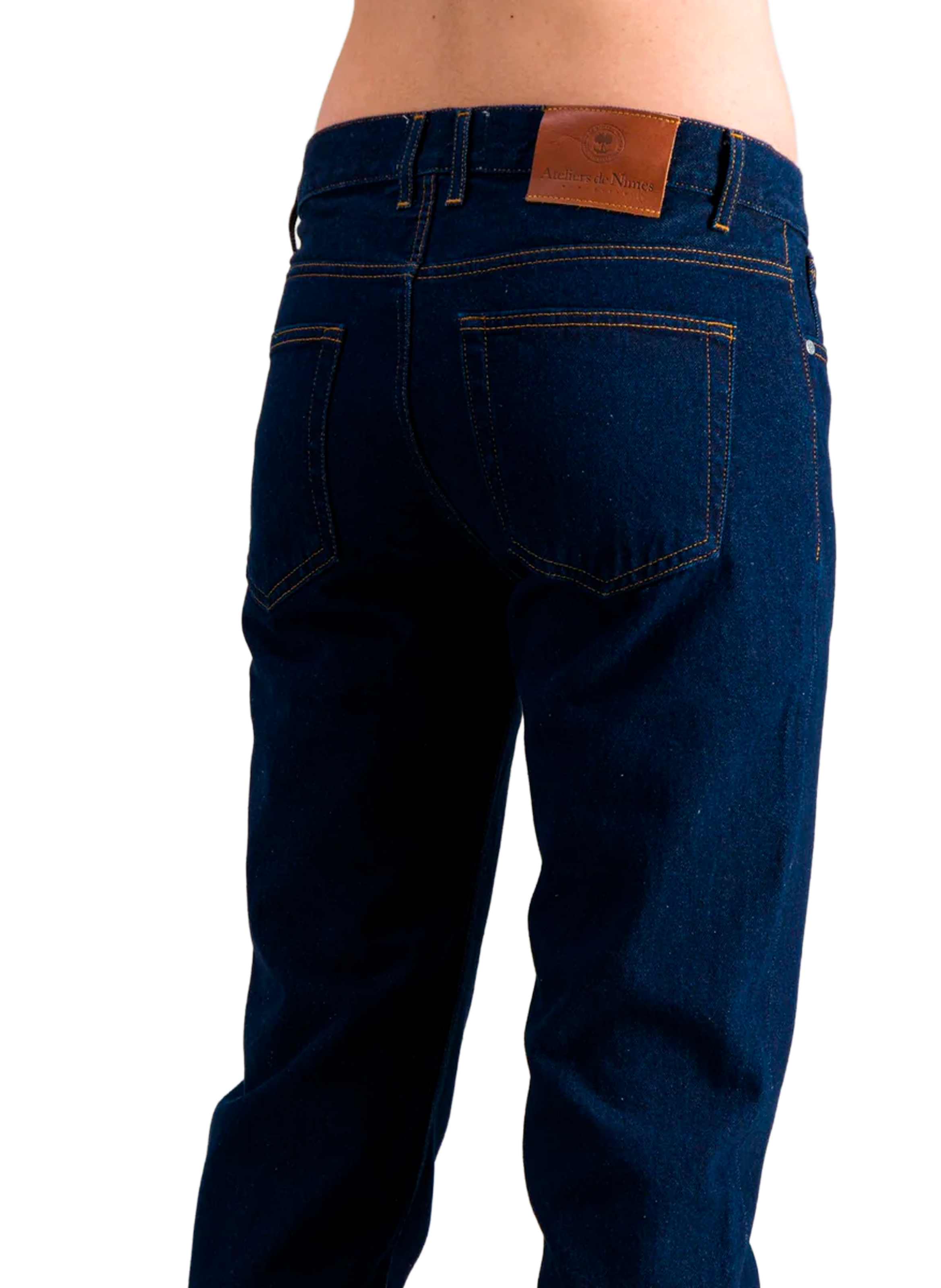 Straight cotton jeans ATELIERS DE NIMES Blue