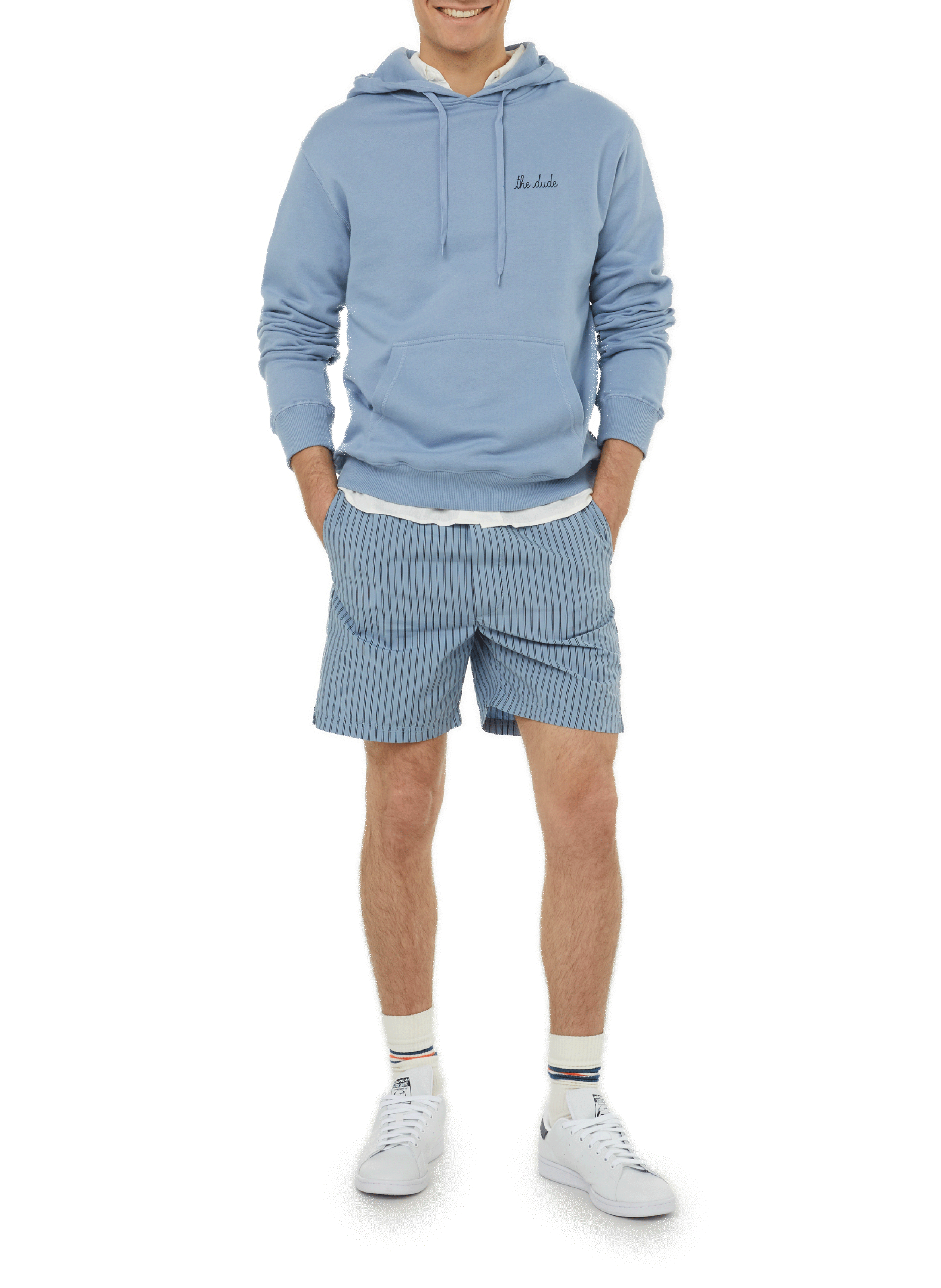 Striped cotton shorts SAISON 1865 Green