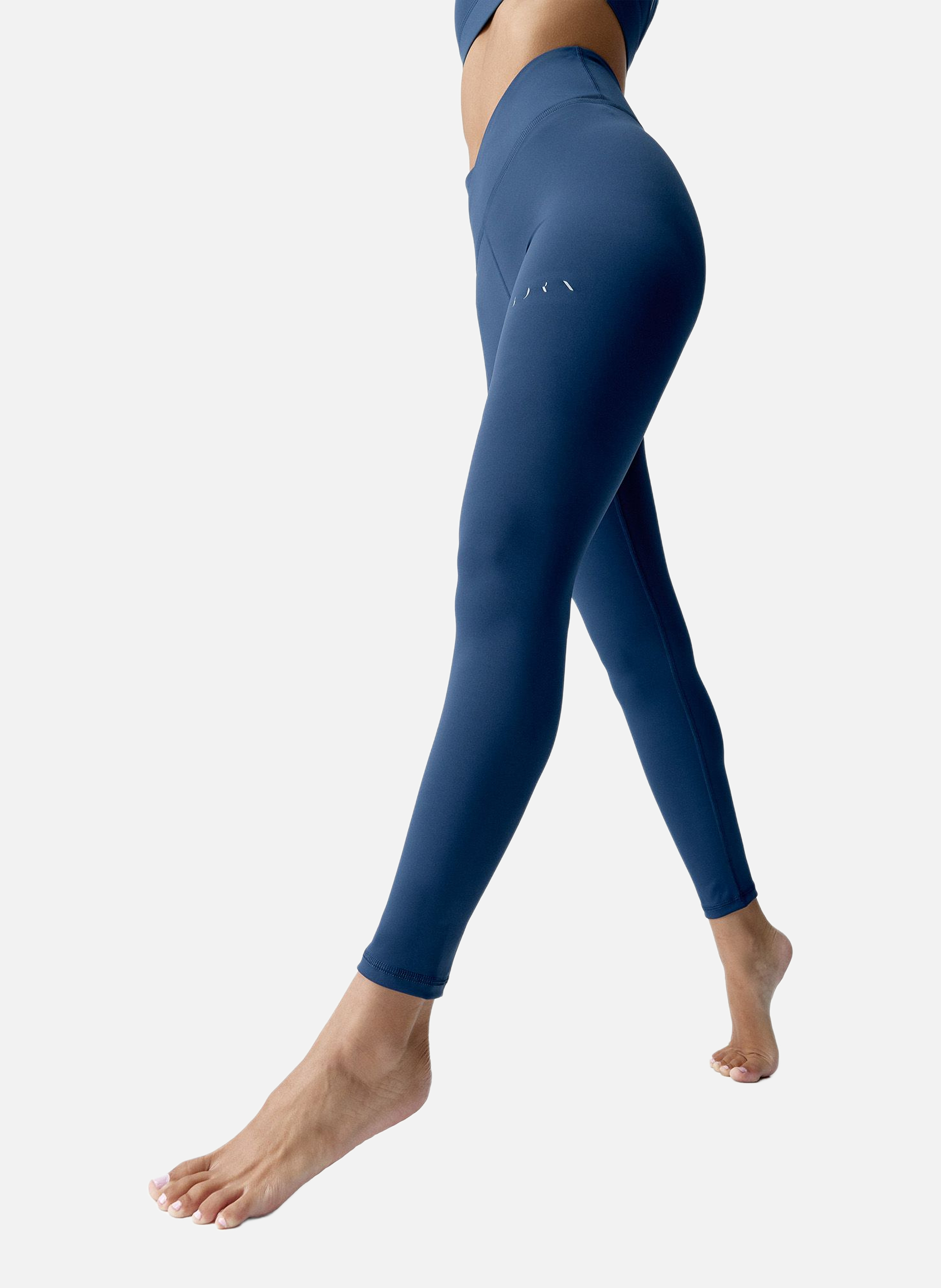 BORN LIVING YOGA Legging de sport long seamless sunrise Bleu